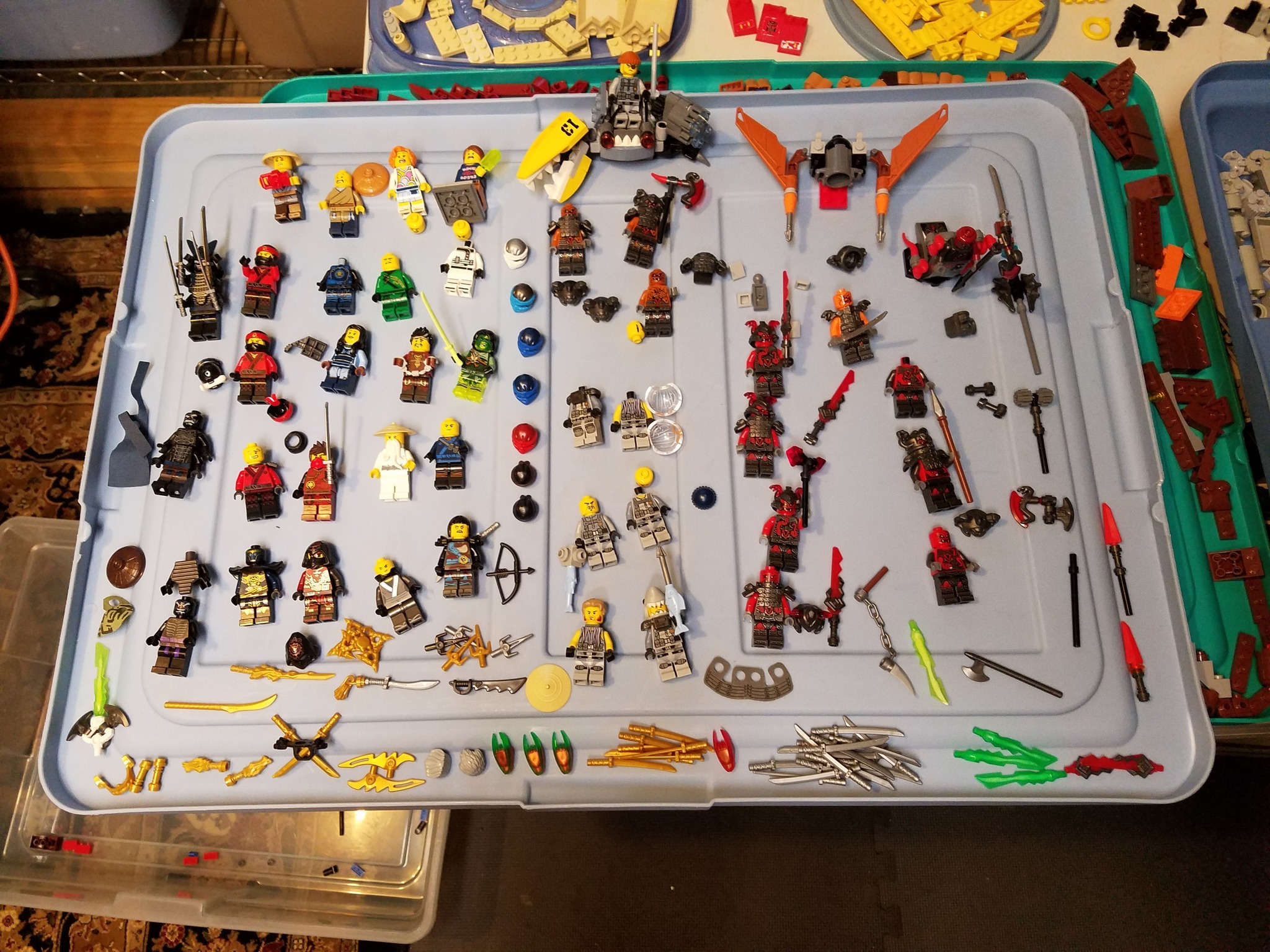 Lego Ninjago minifigurine collection