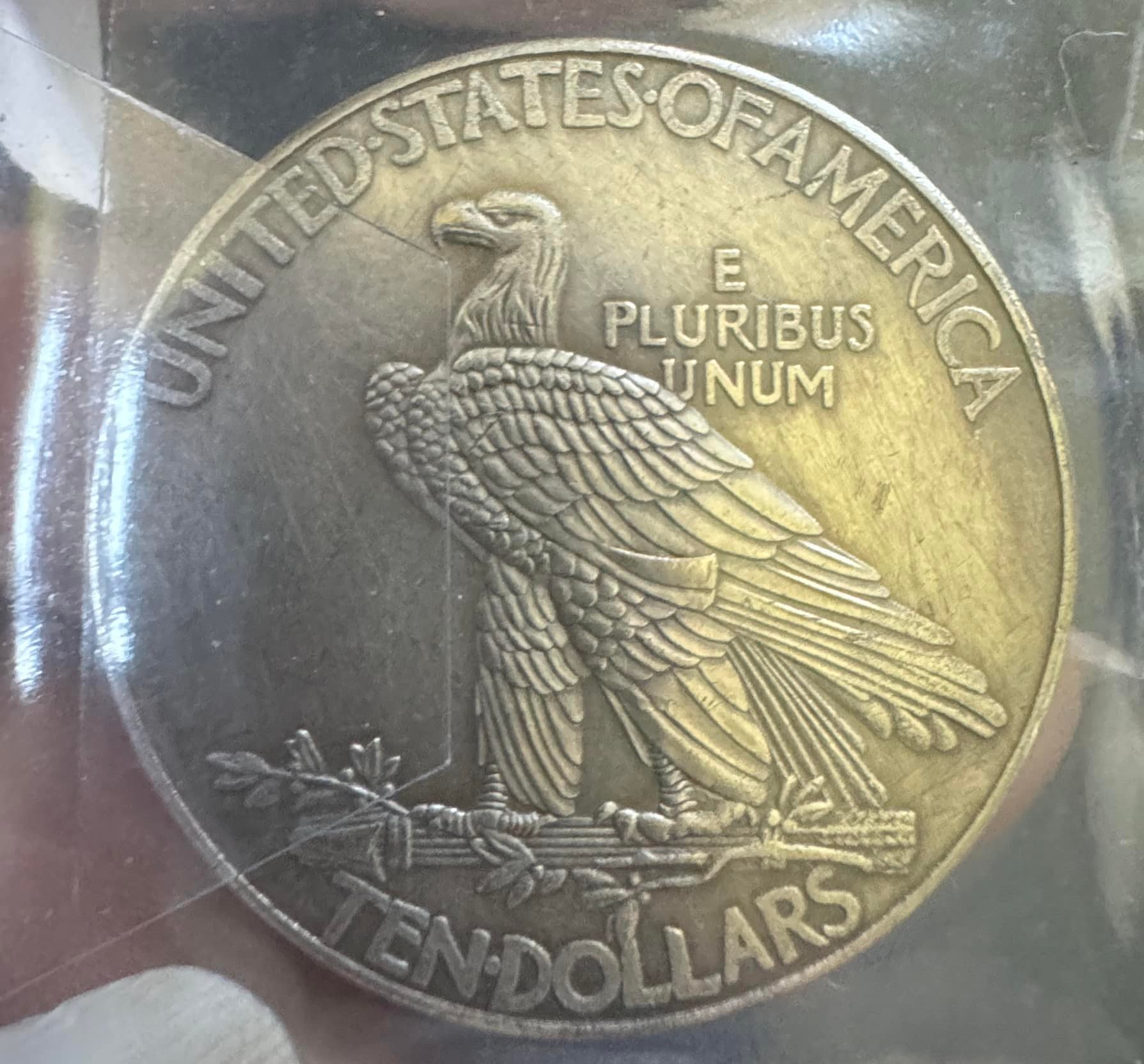 Commemorative or private minting 1907 ten dollar silver indian 
