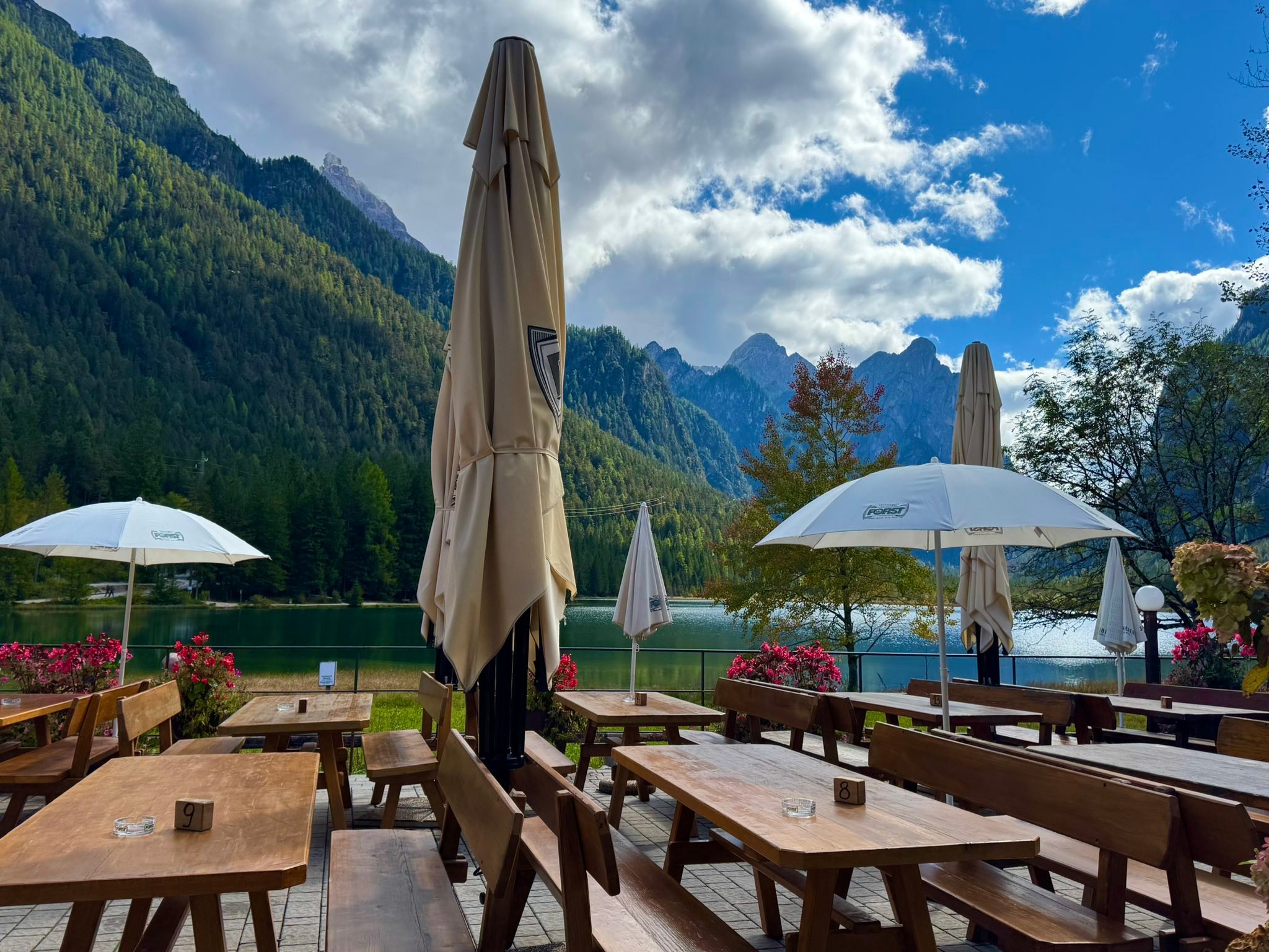 Tad - Lunch break at a lakeside bistro. | Facebook