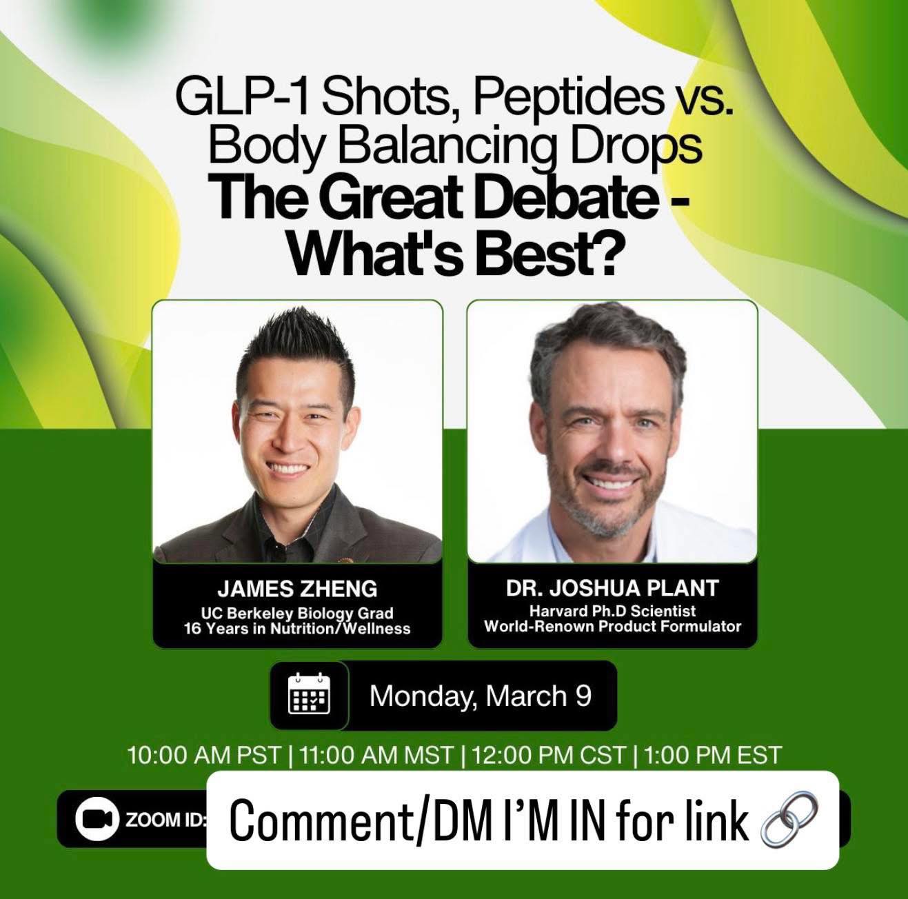 Last call for tomorrow 📣 Join us for a conversation with Dr. Sara of DRBRAINRX.COM covering GLP-1s, peptide therapy, longevity + what's actually science vs. myth. Stop by the lobby from 8:30AM–12PM