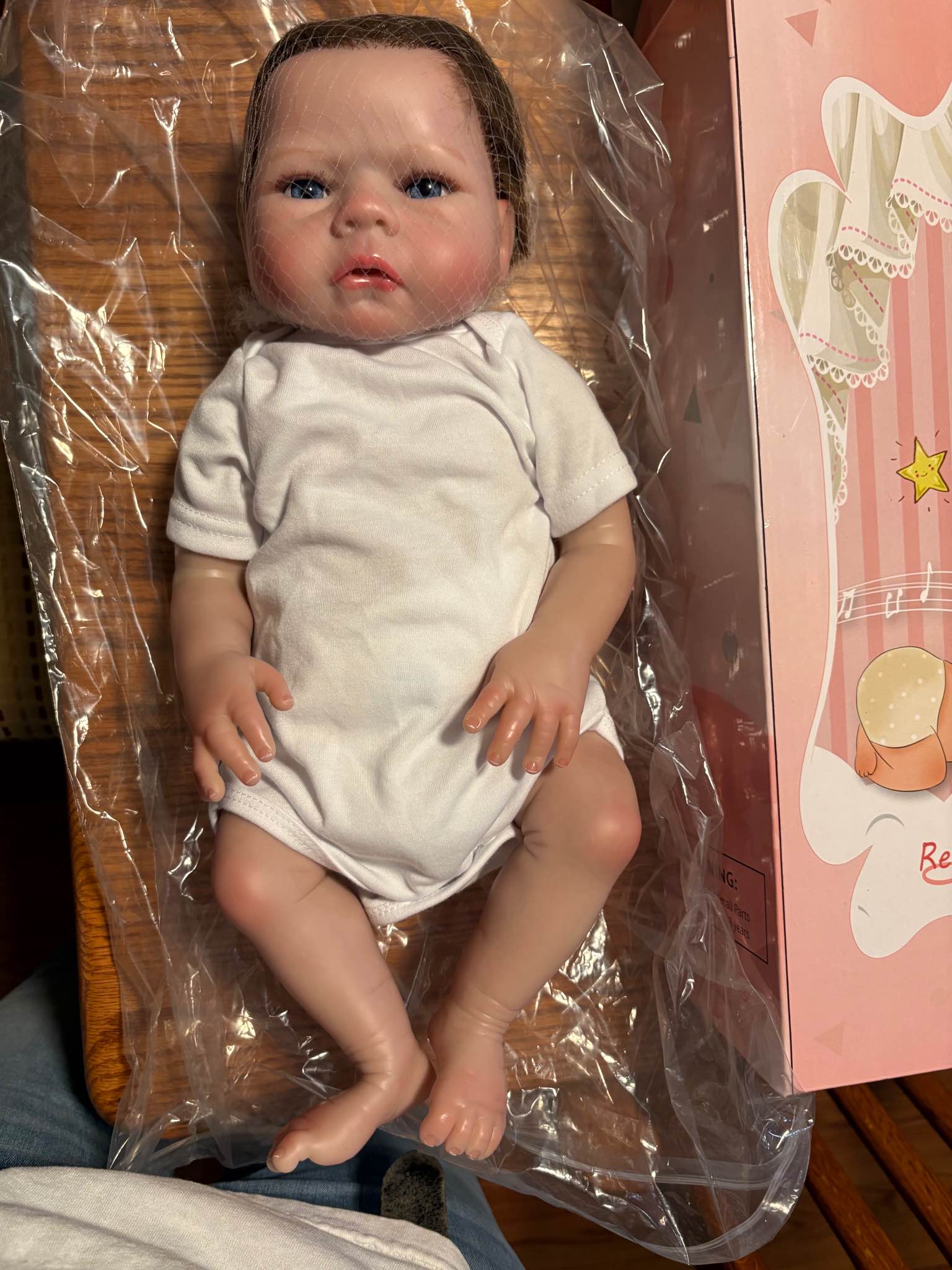 Brand new in box Reborn realitsic Baby Doll. Still in plastic  display picture 1