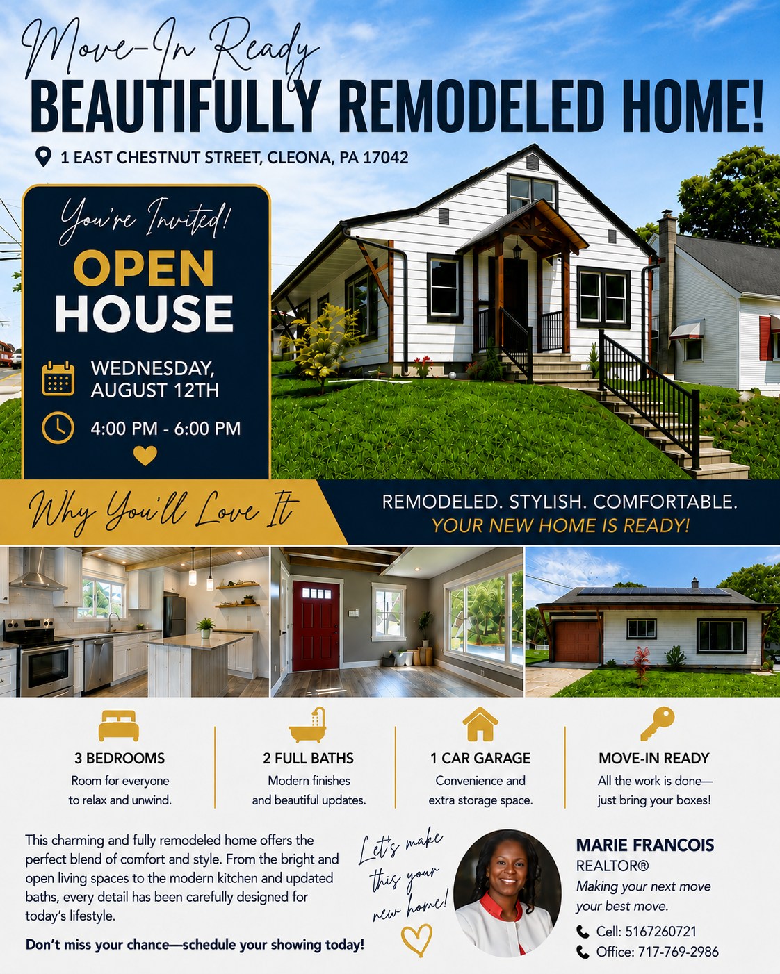 Just Listed in Englishtown! Newly renovated, move-in-ready