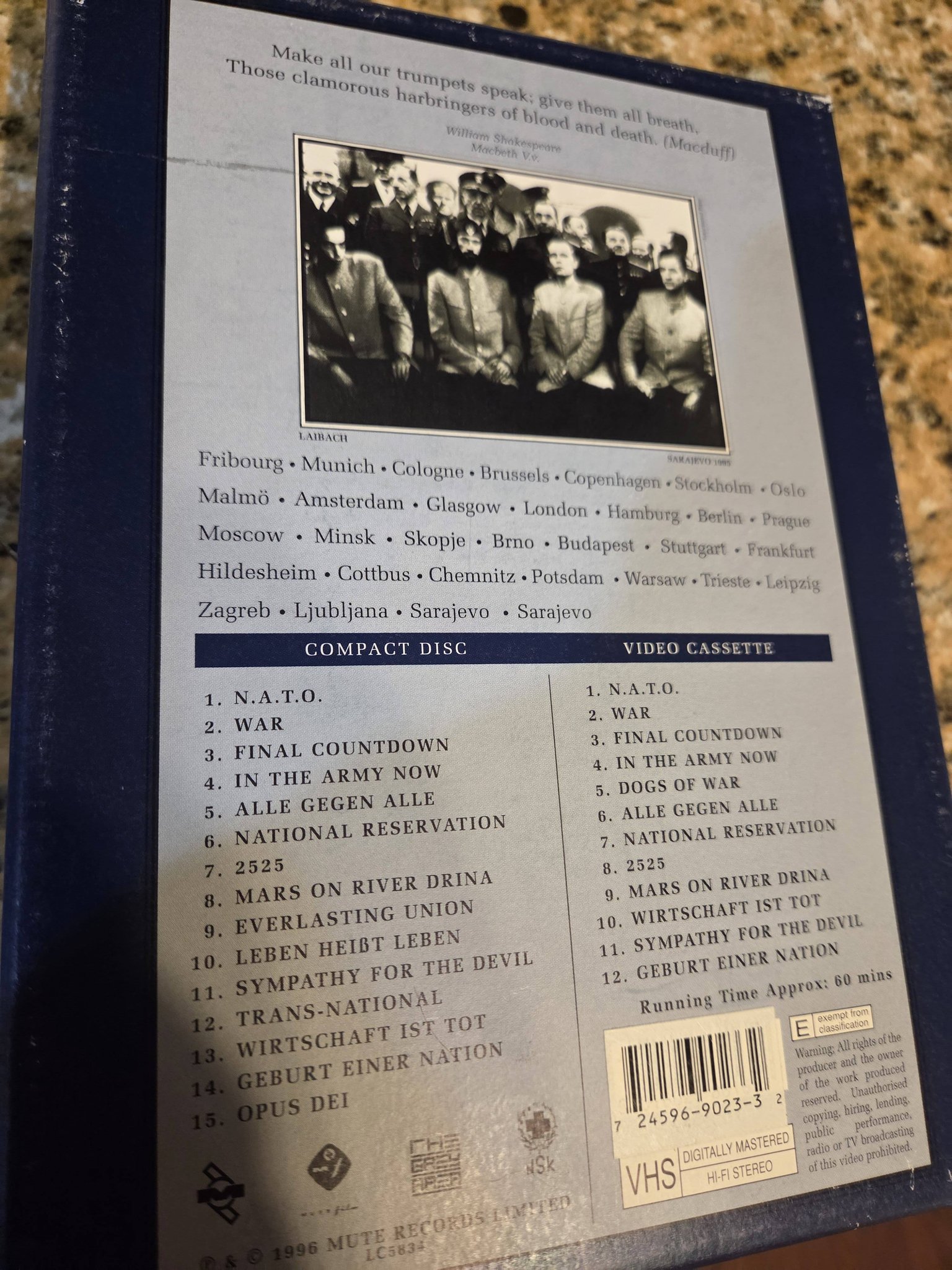 Laibach Occupied Europe NATO tour box set