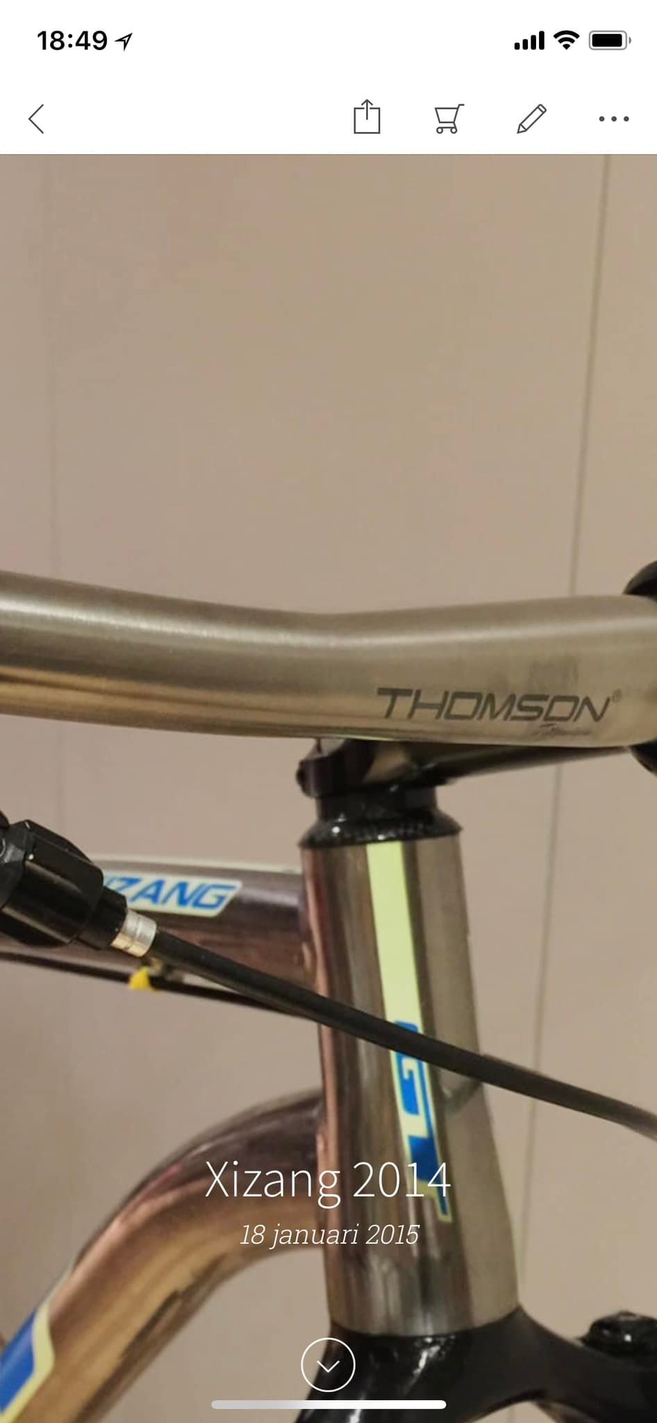 My lovely GT Xizang 9r titanium (with titanium Thomson bar) 😎