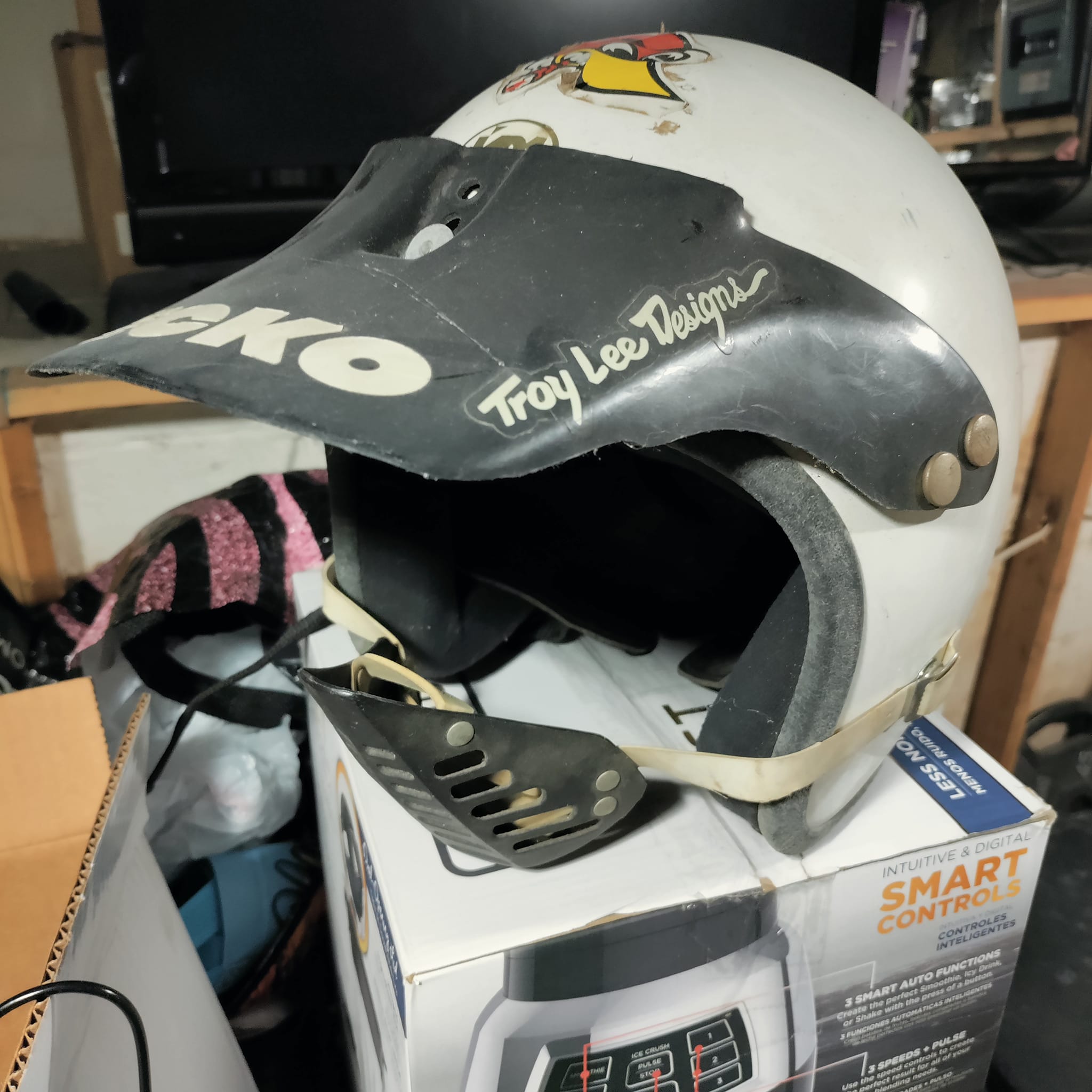 自転車 Old bmx troy lee designs number plate