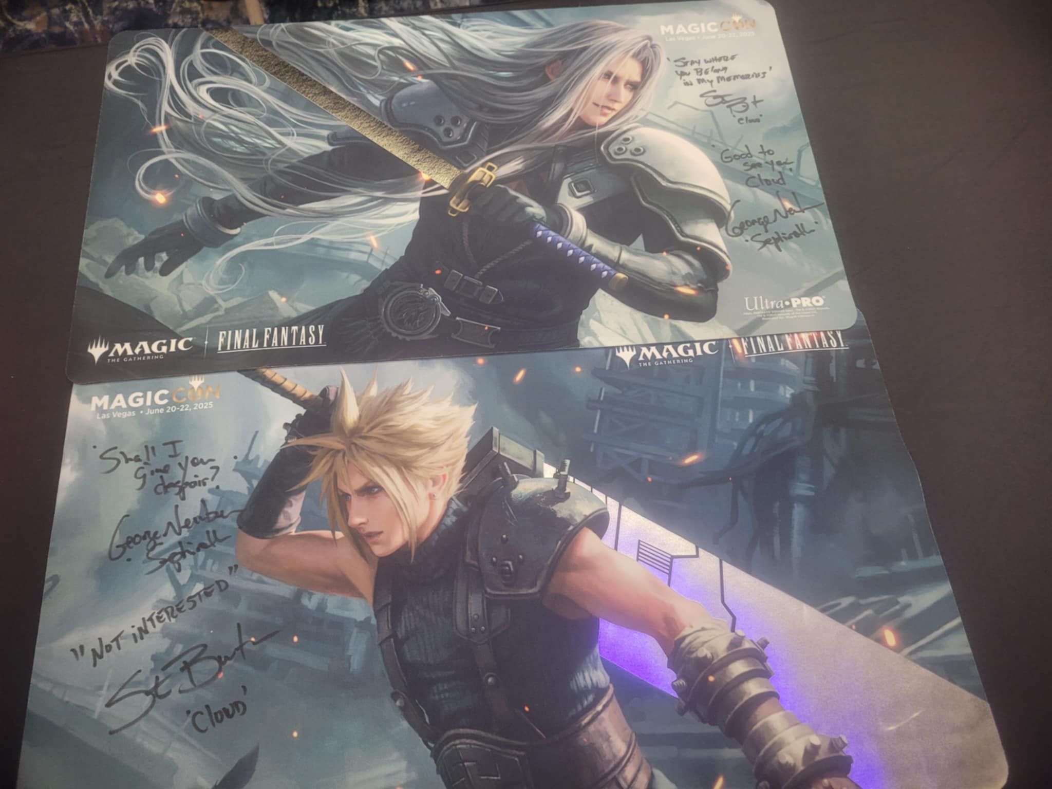 Final Fantasy VII Remake fan gets Cloud and Sephiroth VA's autographs