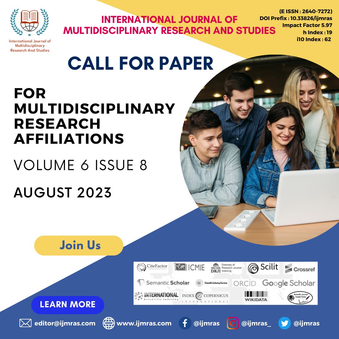 International Journal of Multidisciplinary Research And Studies