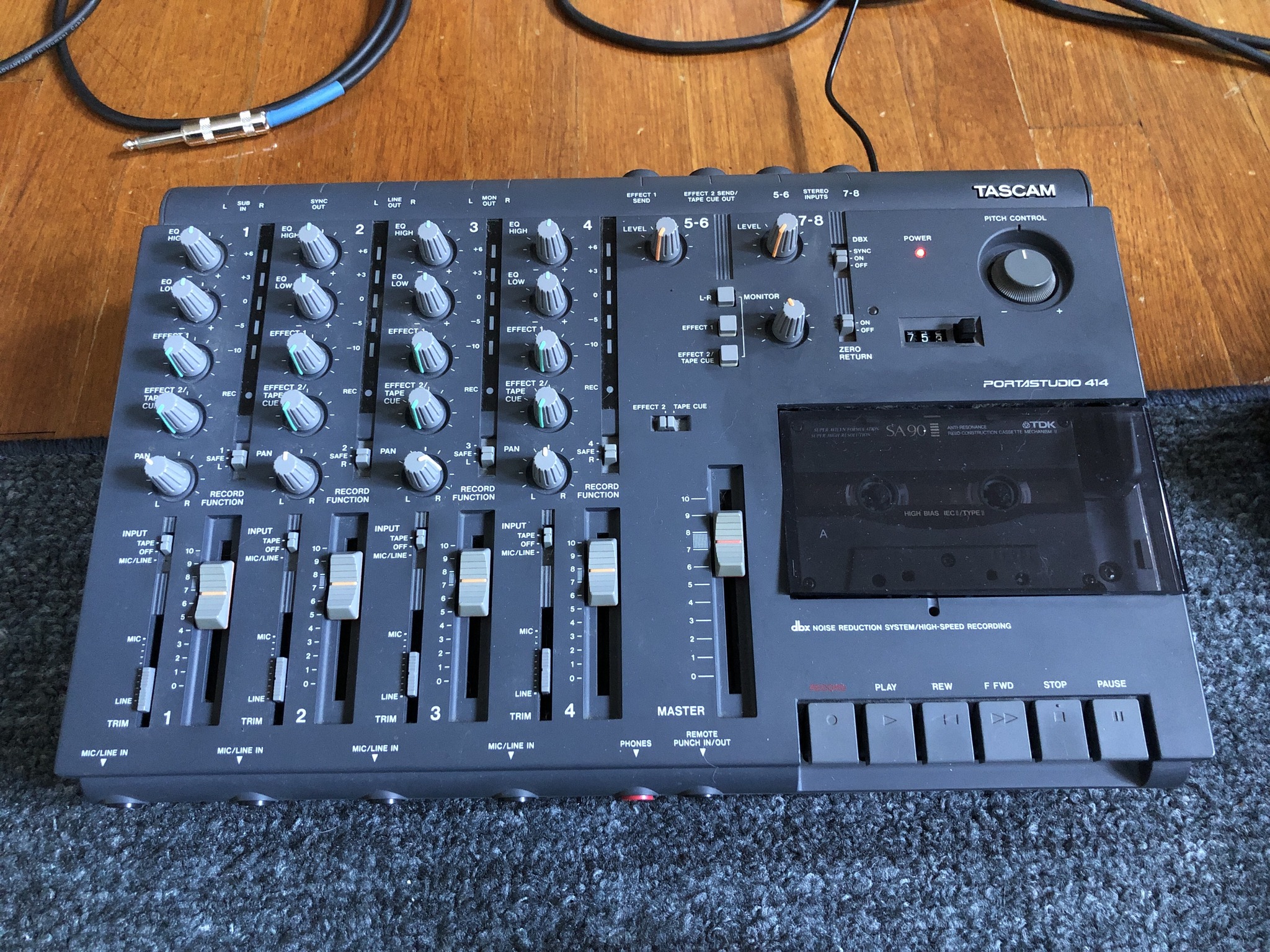 Tascam Portastudio 414 MKII 4-track cassette recorder found