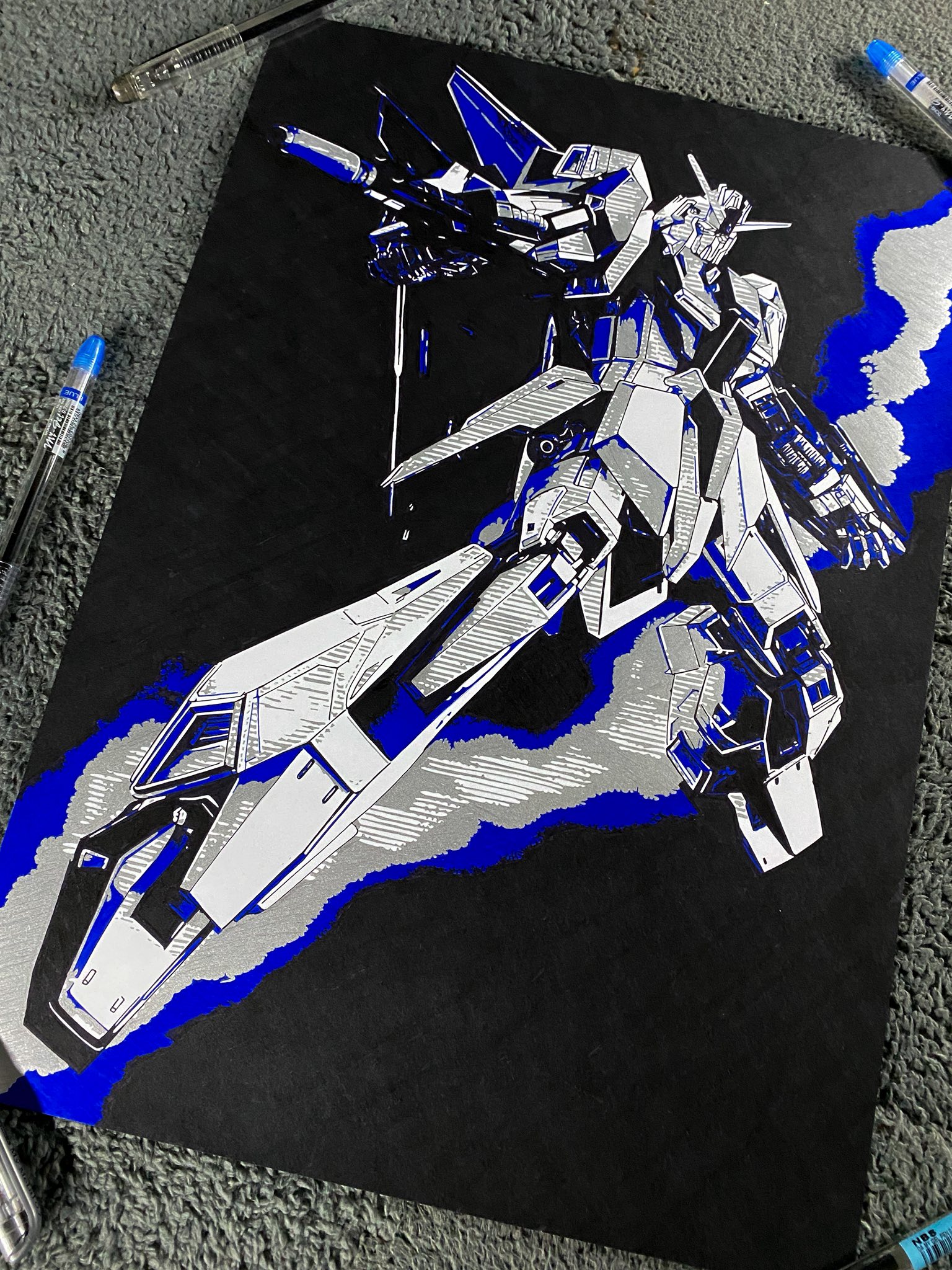 MSZ-006 Zeta Gundam fan art in pop art style
