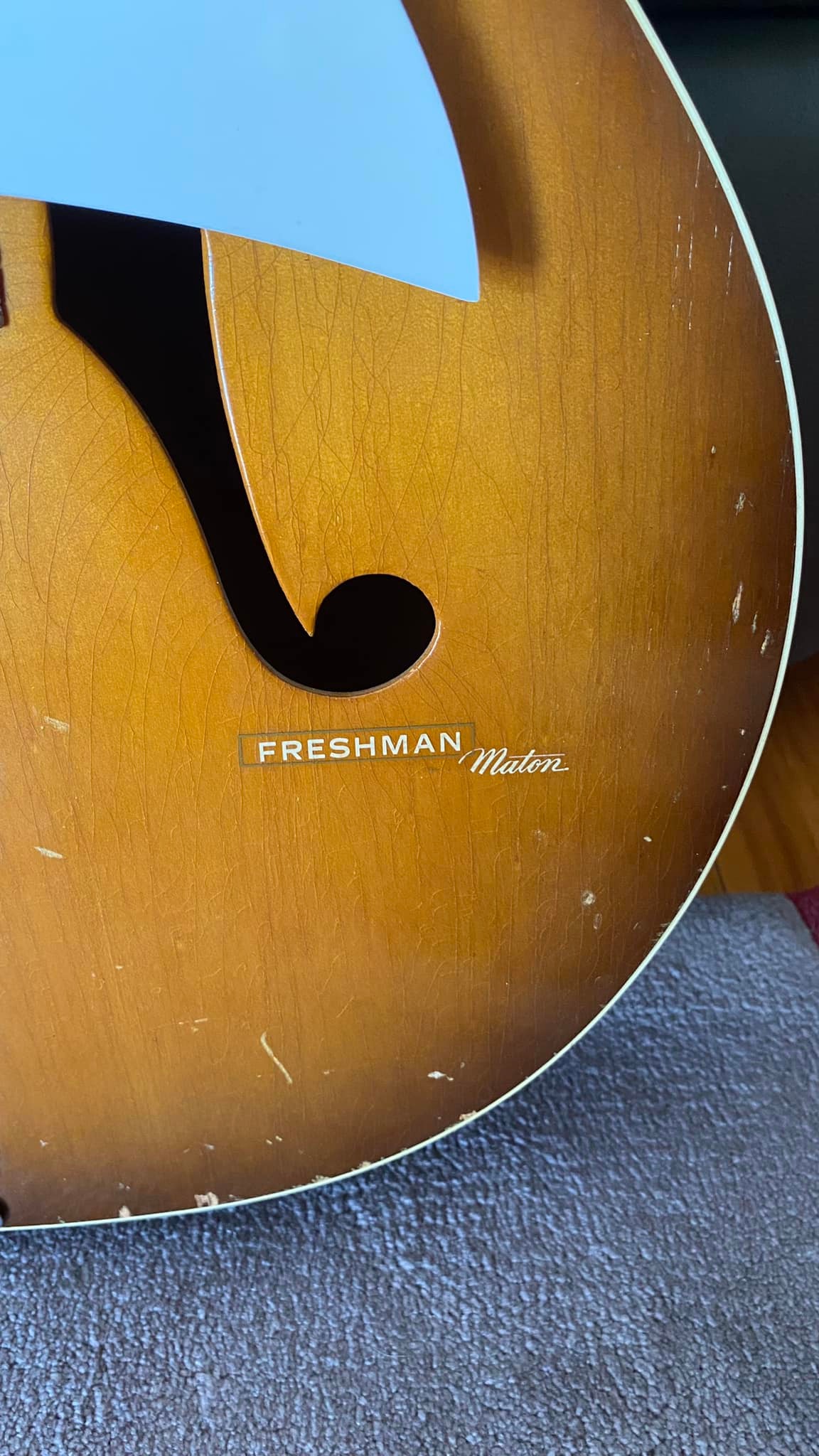 Maton guitar details from late 60's or early 70's