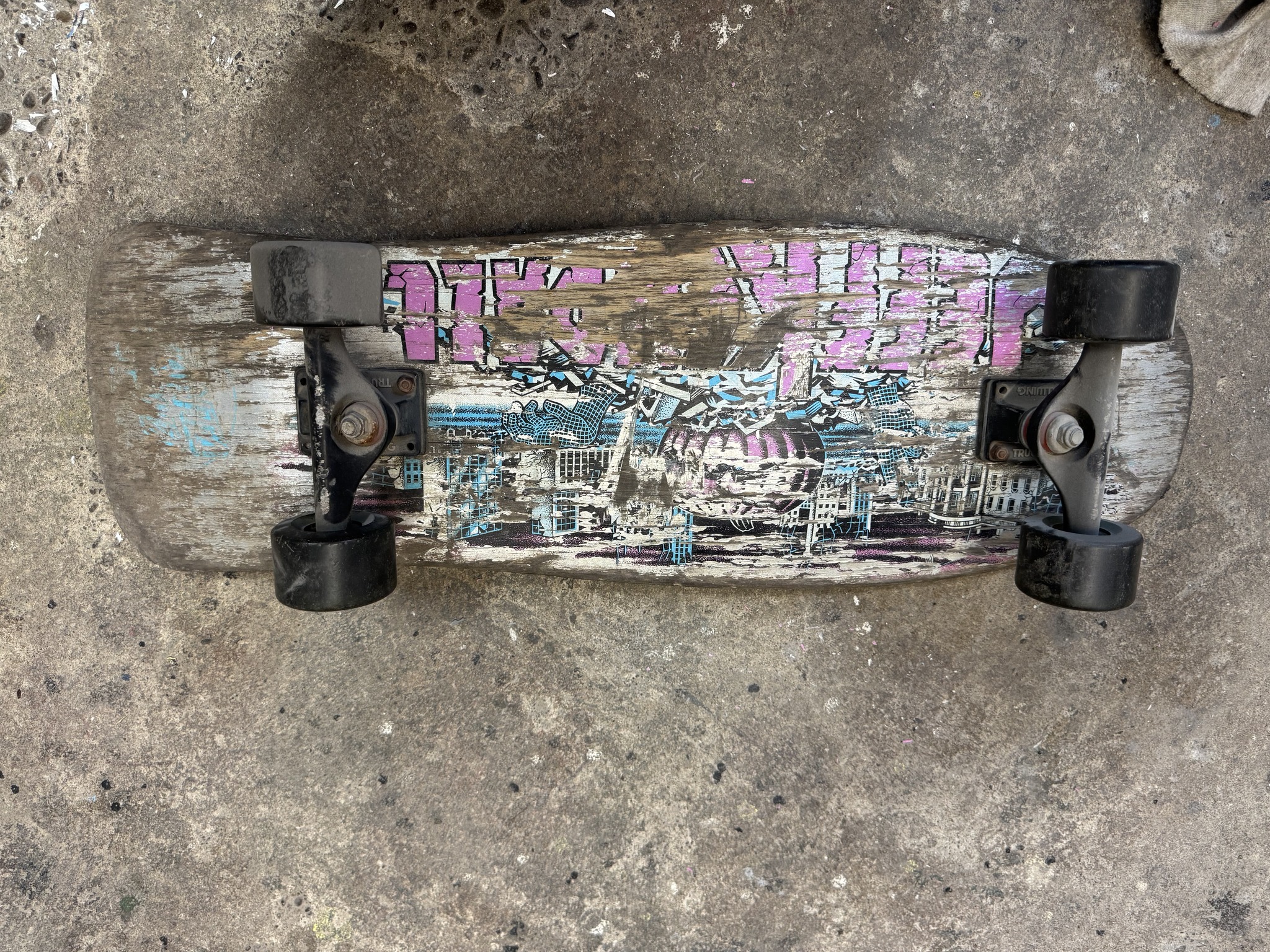 Vintage 80's Santa Cruz Jeff Kendall Skateboard for Sale