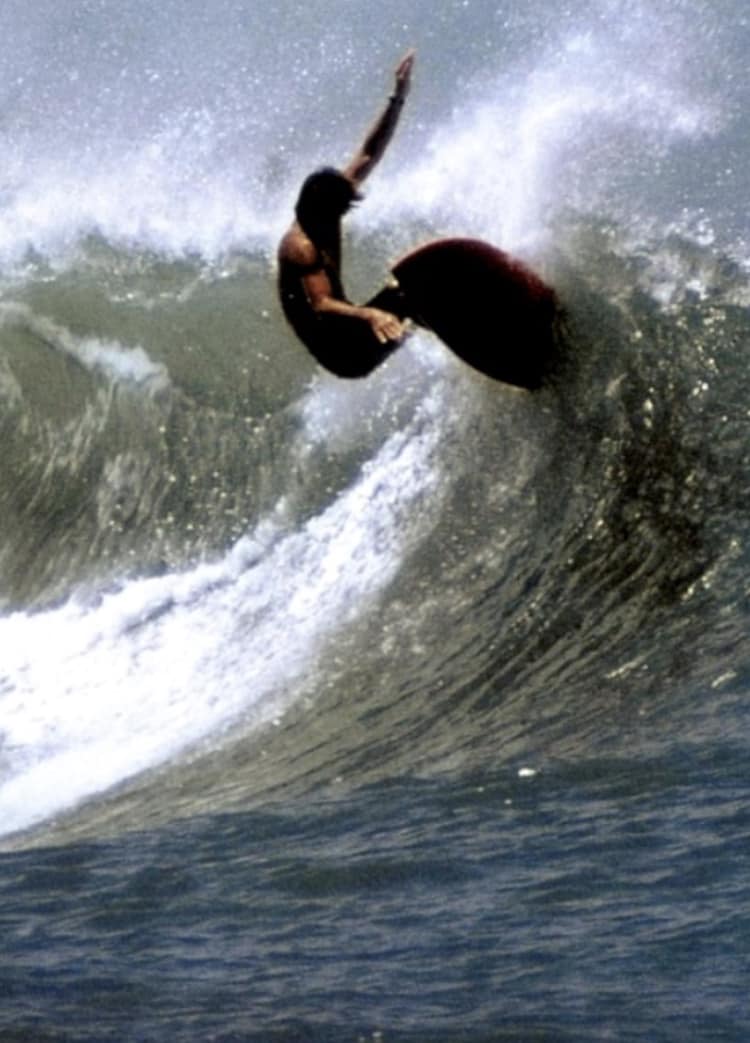 Gerry Lopez surfing at Ala Moana in 1970