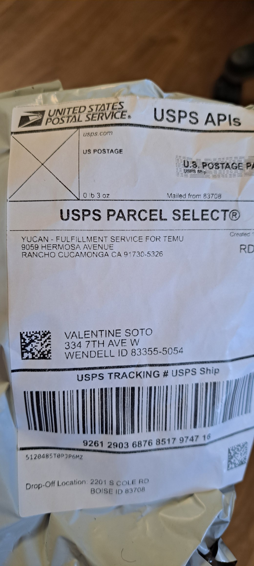 Unknown package delivered to wrong address?