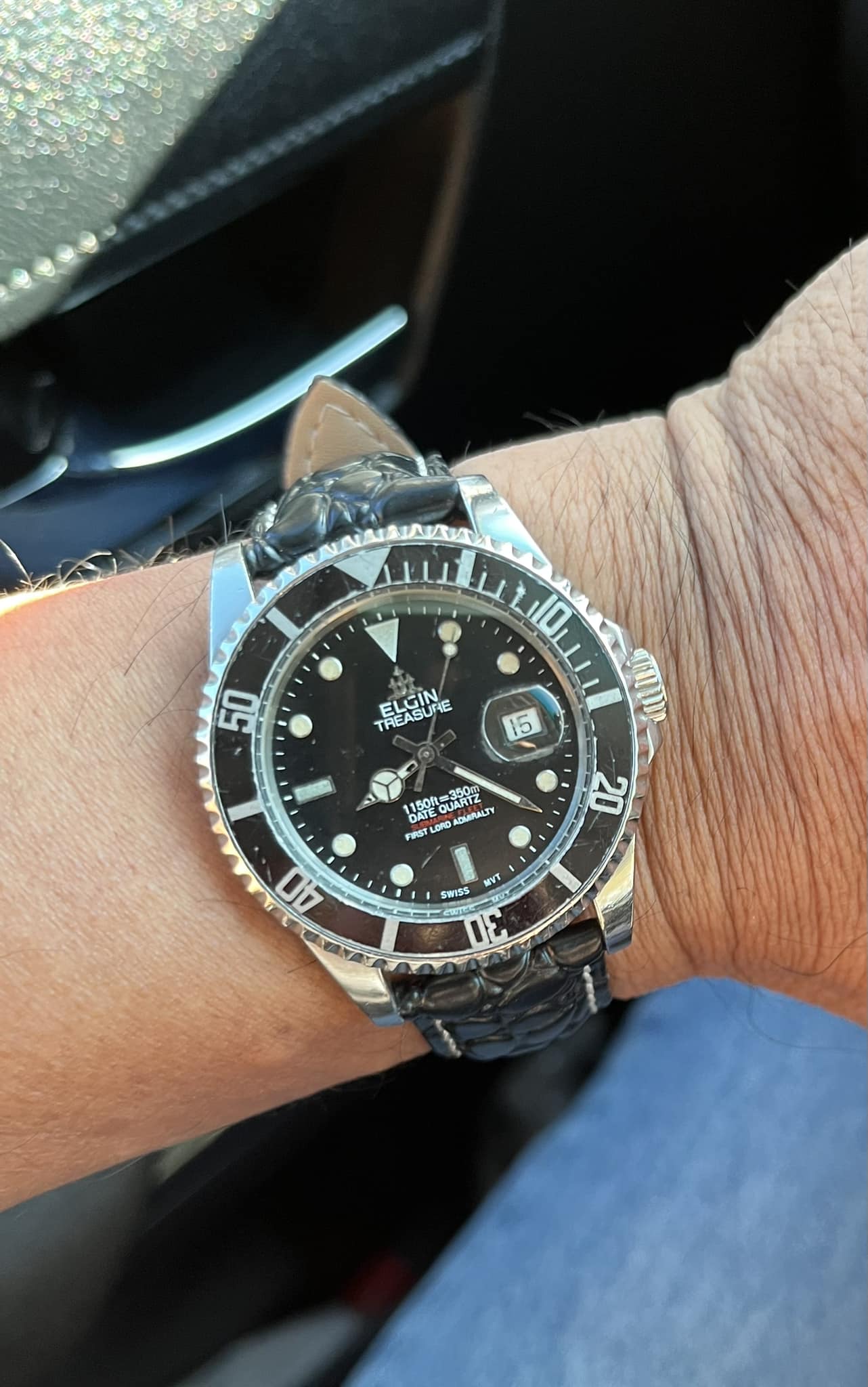 Vintage Elgin Treasure 1150ft / 350m Date Quartz