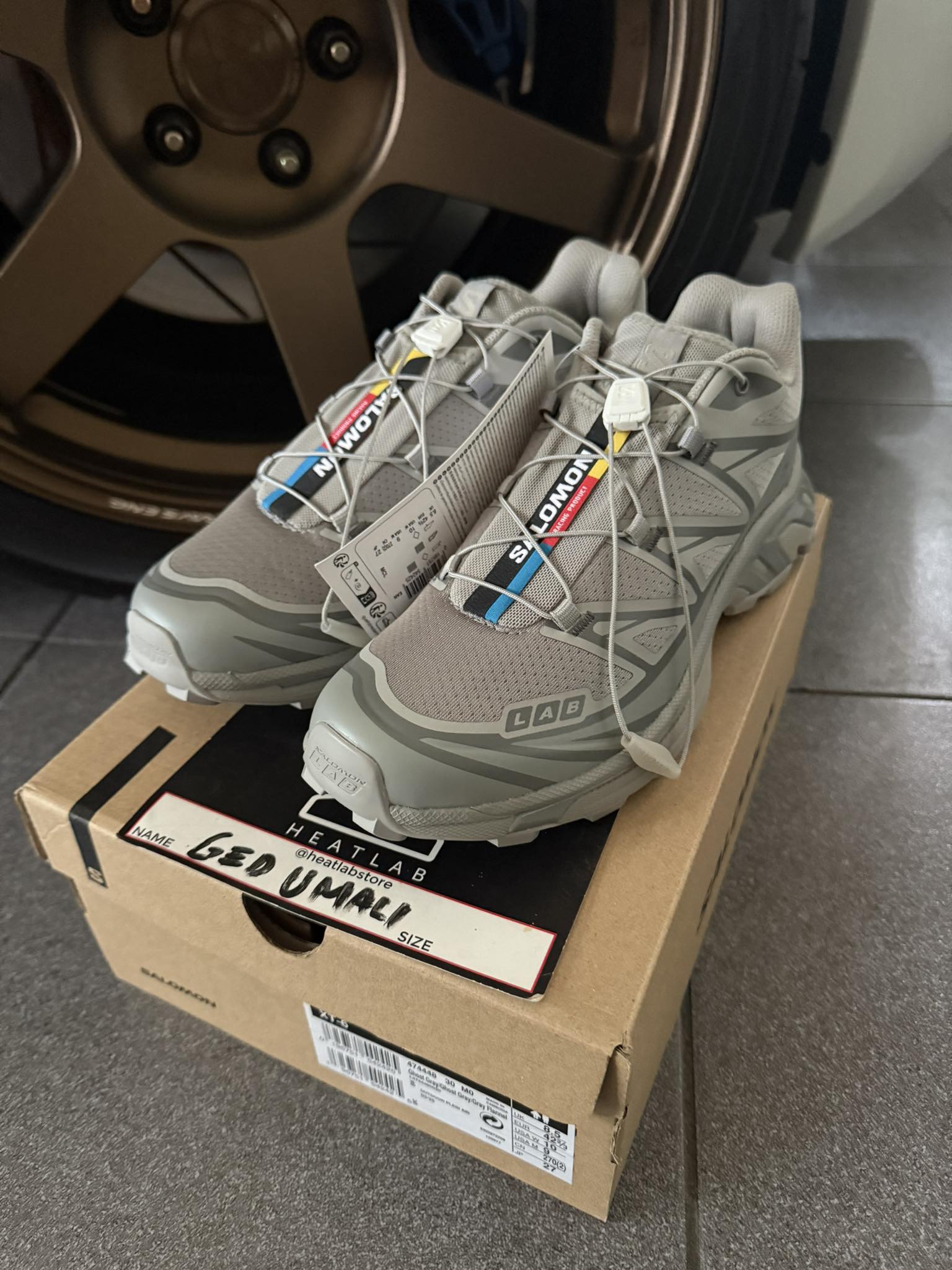 Brand new Salomon XT-6 Ghost Grey shoes for sale