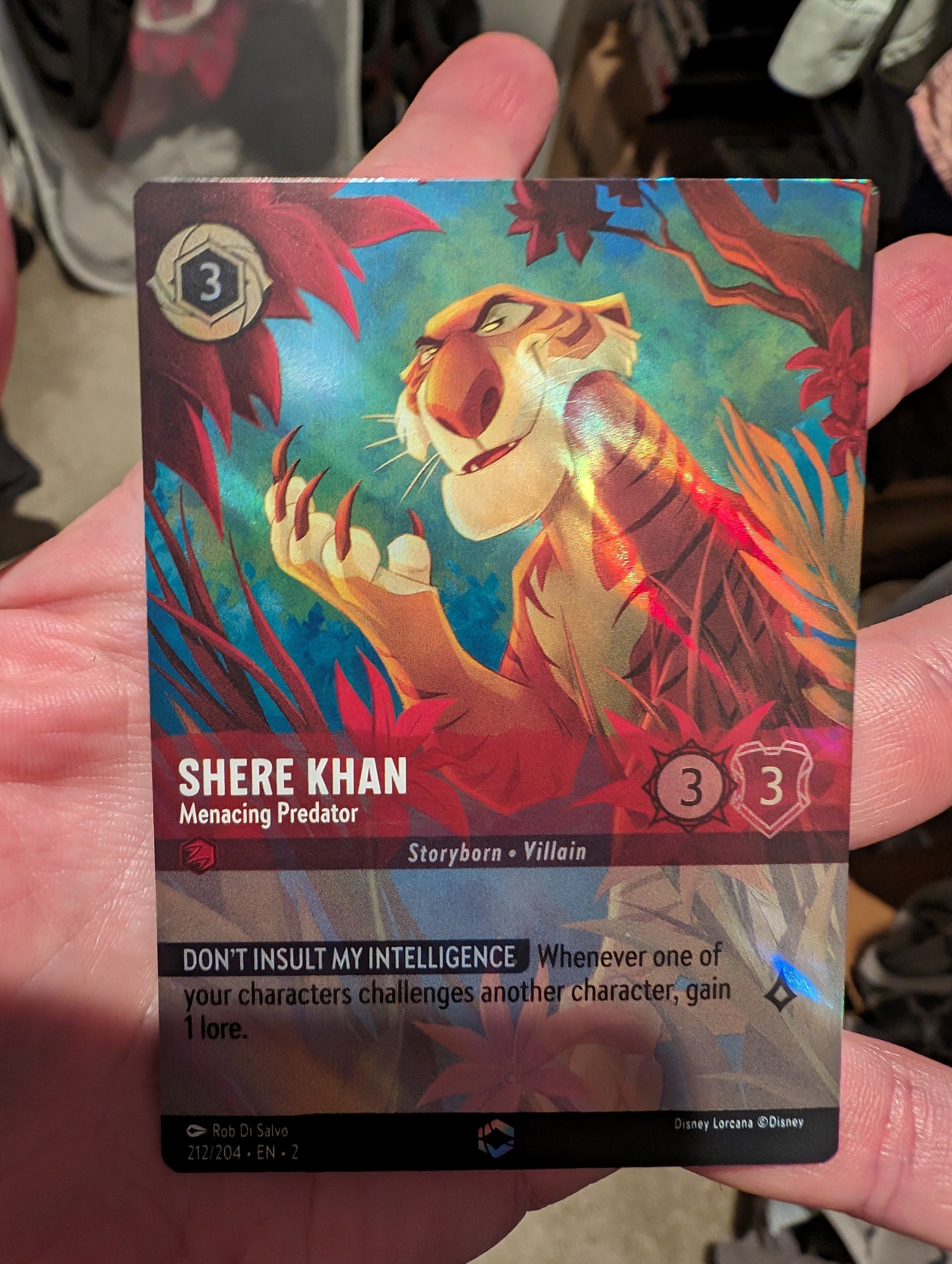 First Disney Lorcana enchanted card pull featuring Jessie