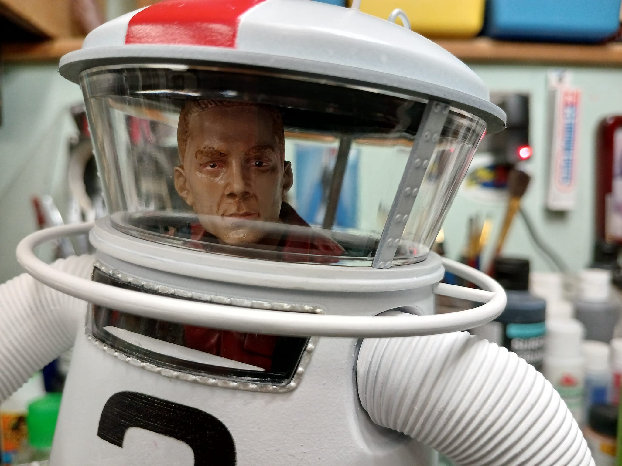 Finished. 1/8 scale Moon Suit MK-1 from Monarch Models.