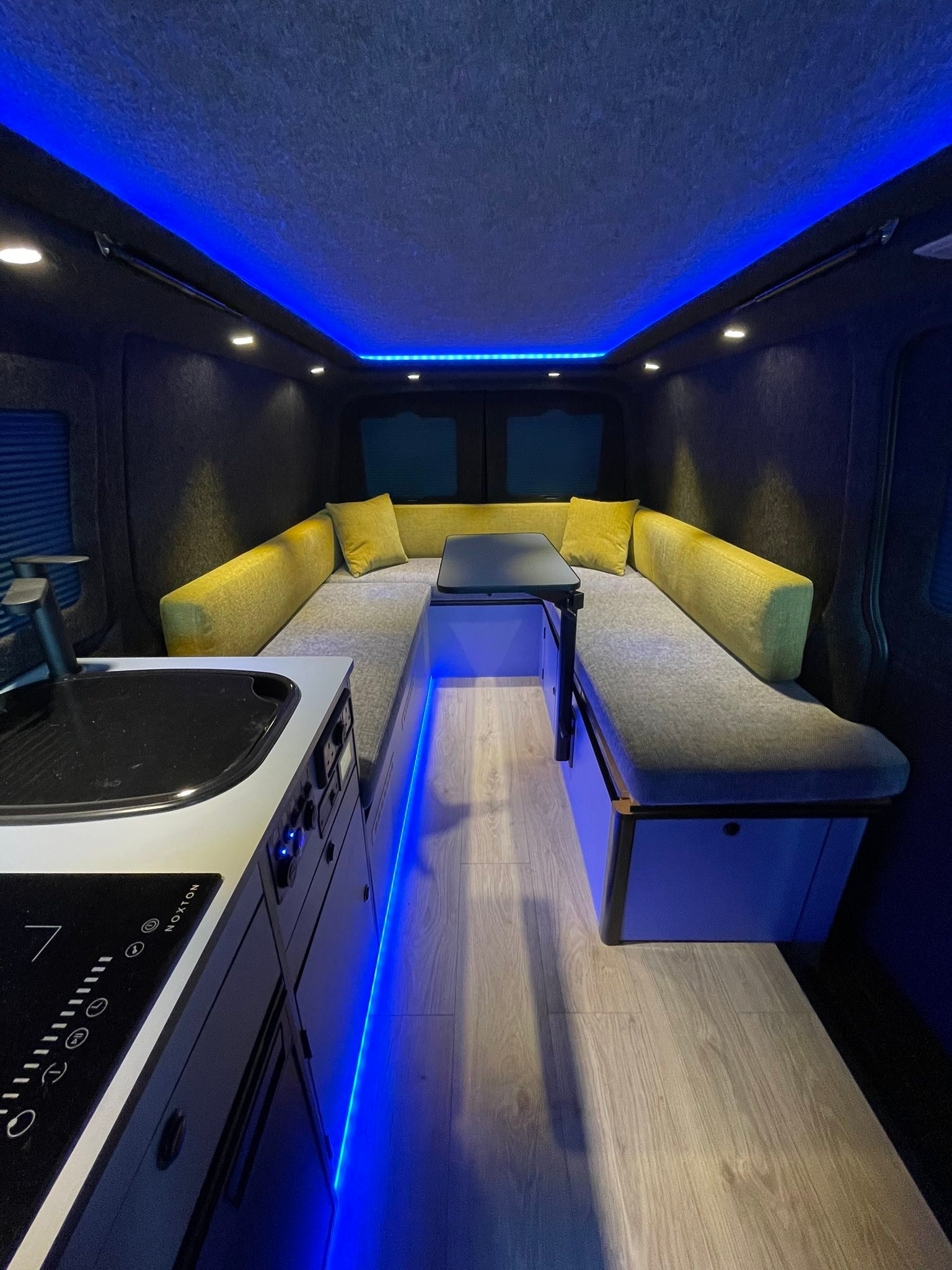 Acegoo RV Interior LED Light Bar 12V - Under Cabinet Lighting With Dimmer & Red Night Light, 12 Inch
