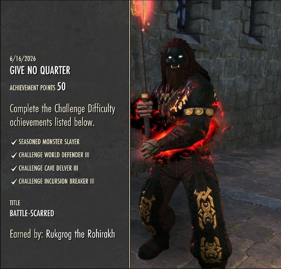 elder scrolls online red helmet icon DOOM: The Dark Ages Wall Banner I've been away for a