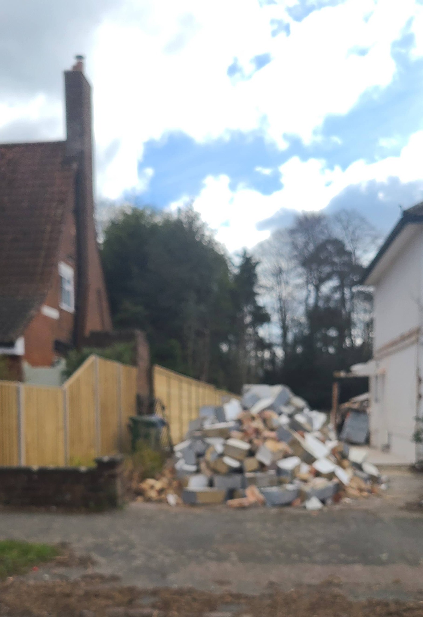 Garage demolition at 53 Shelvers for development