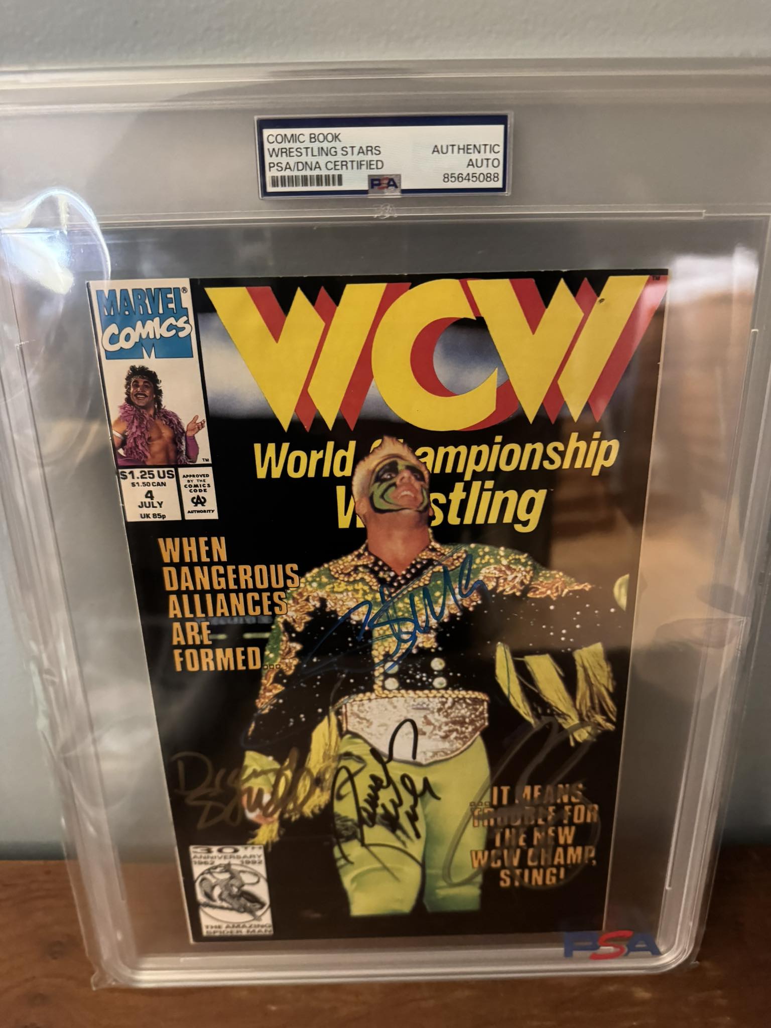 Rob - Rick Rude, Sting, Cactus Jack and Diamond Studd signed ECW comic ...