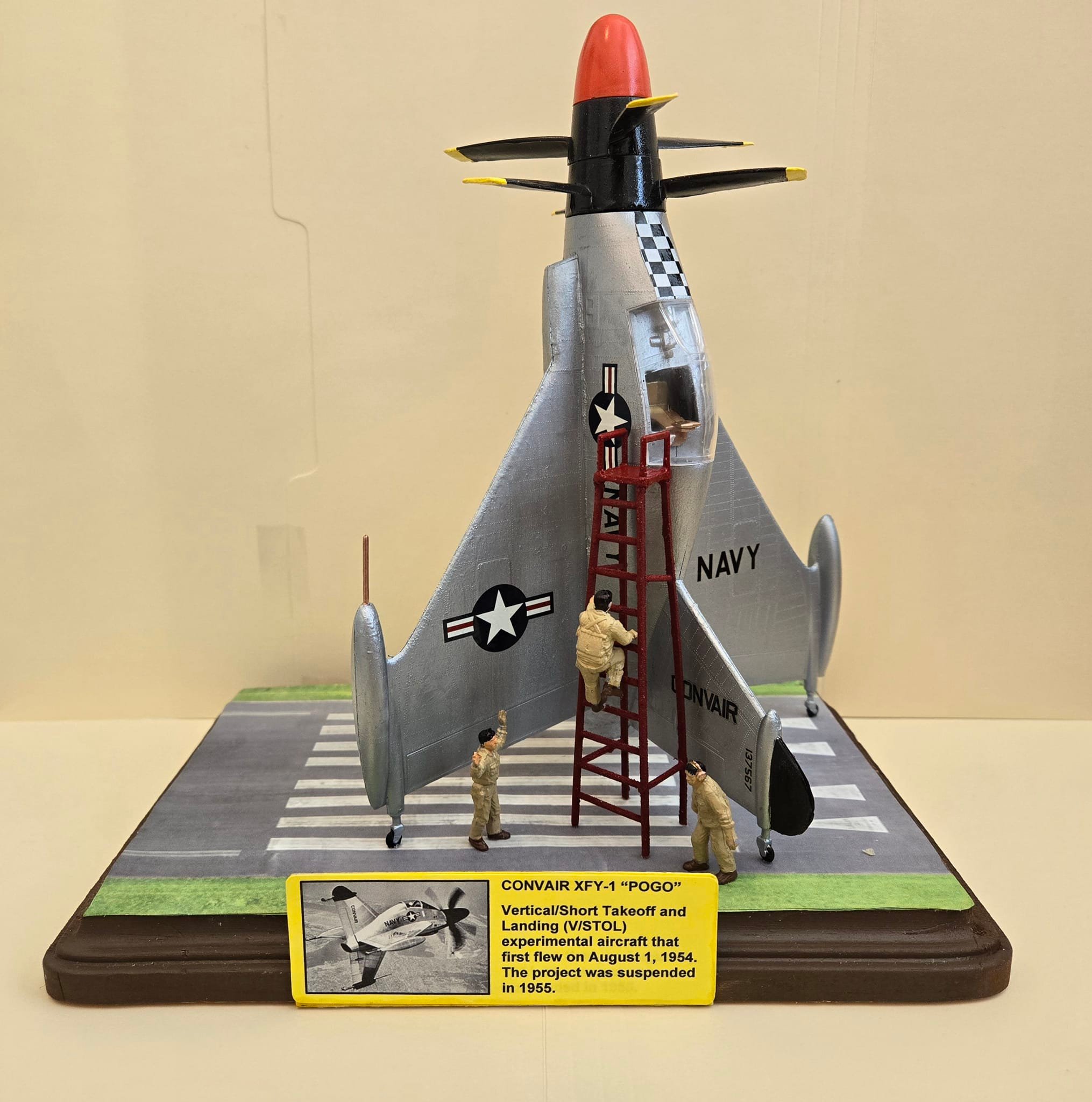 Lindbergh 1:48 scale model of the Convair XFY-1 Pogo