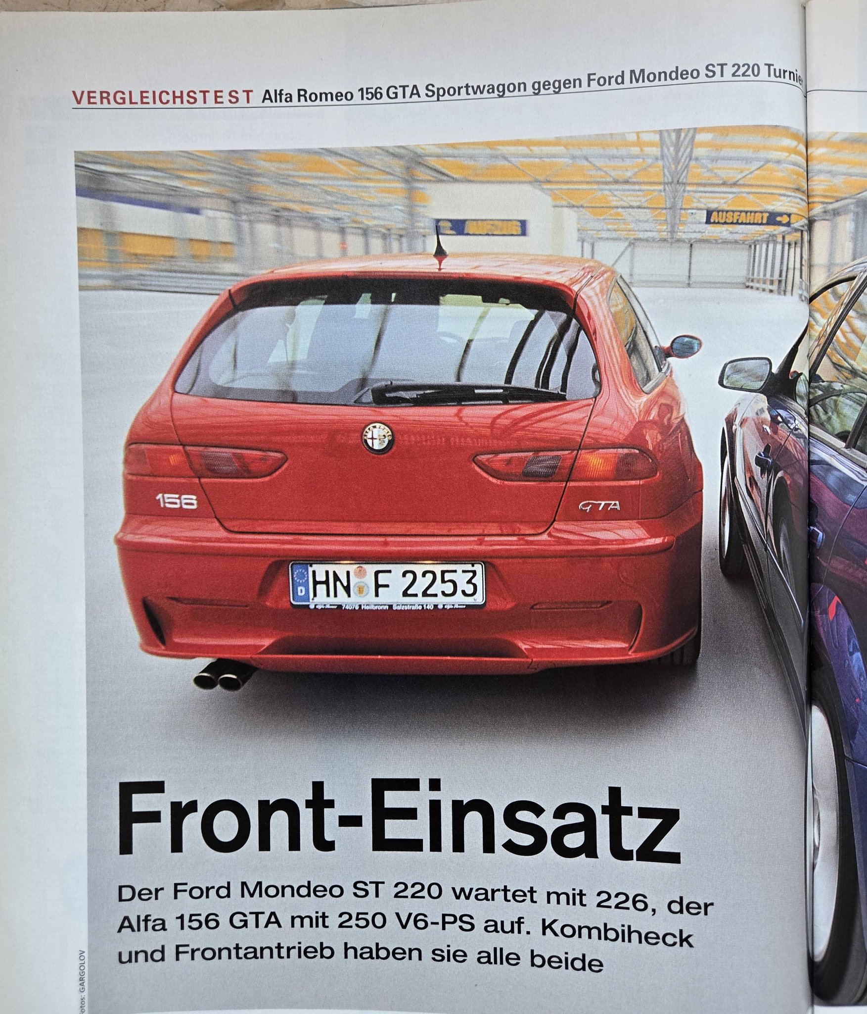 Ford Mondeo ST 220 Kombi vs Alfa 156 GTA Kombi