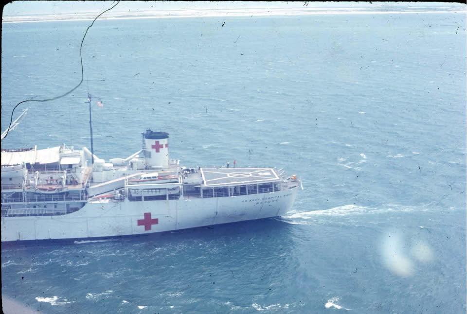 Any information on USS Repose AH-16 hospital ship campaigns?