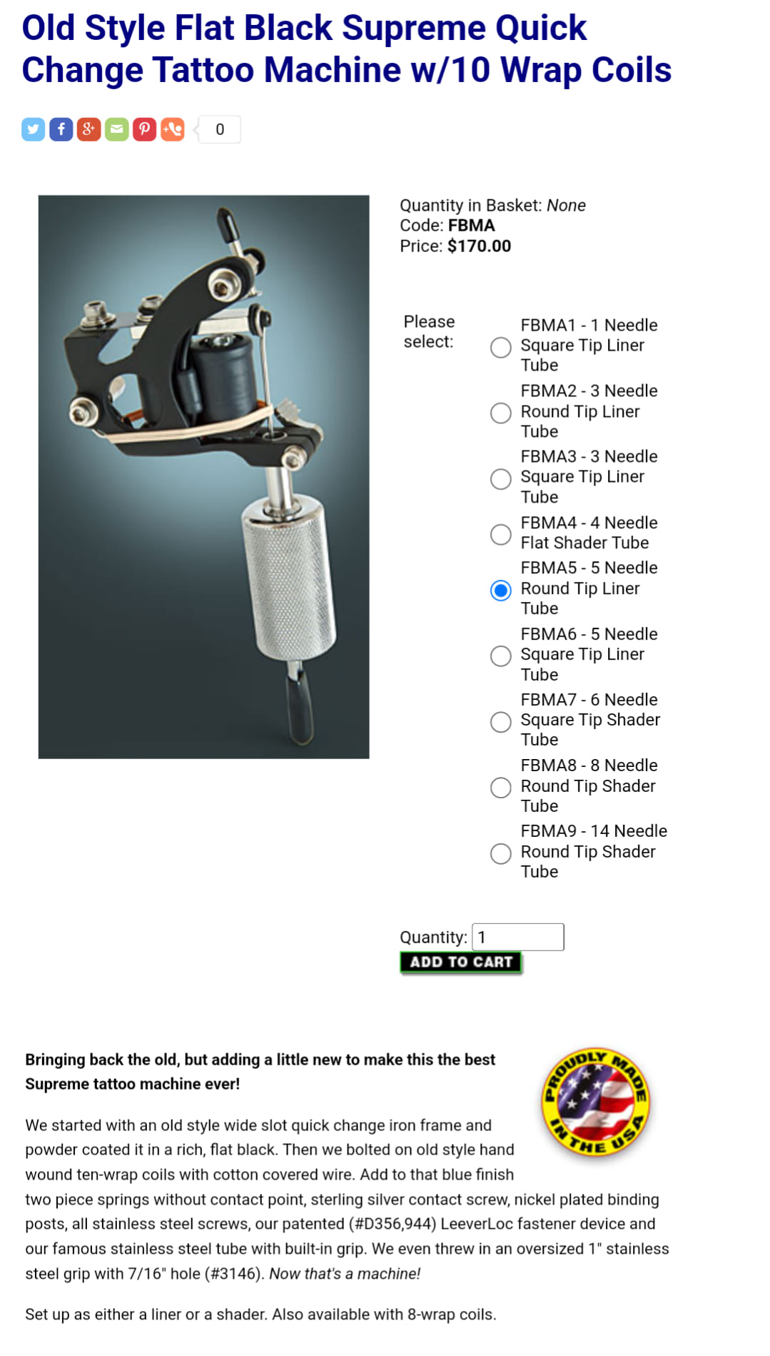 Spaulding and Rogers Tattoo Machine This machine featuring cut