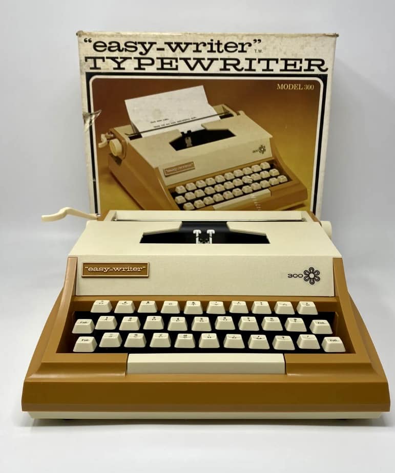 Thank you for the 1970s kids typewriter