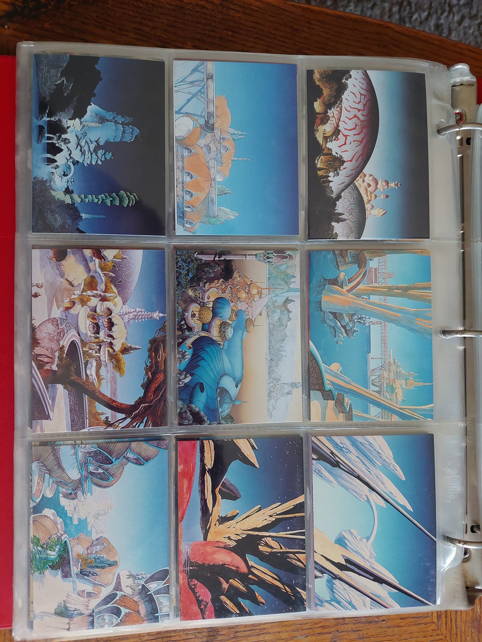 What are Roger Dean's 1993 trading cards?