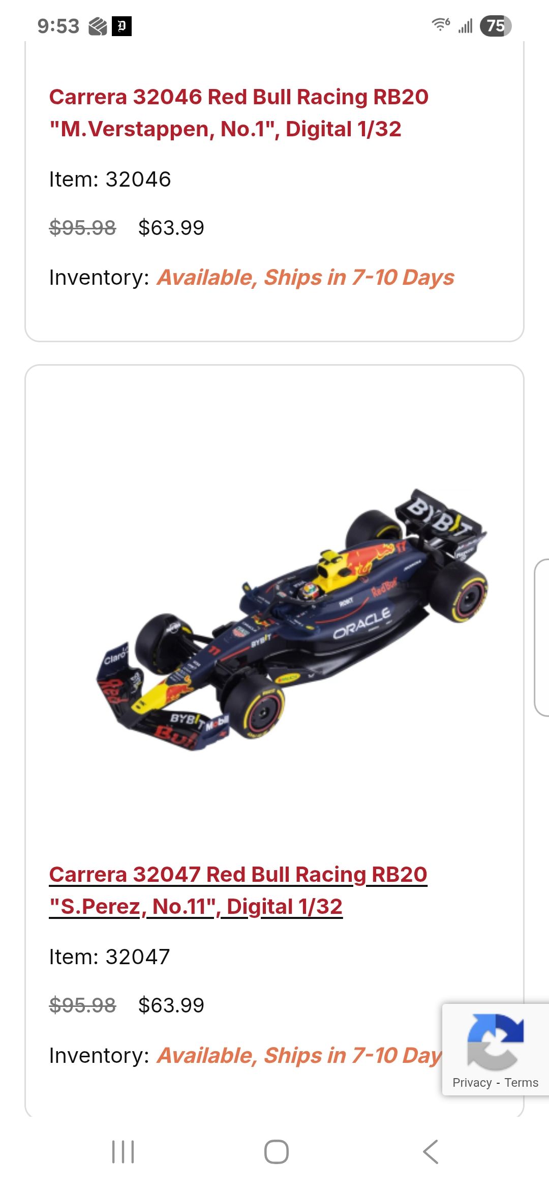 Golden Era F1 Slot Cars updates shipping times