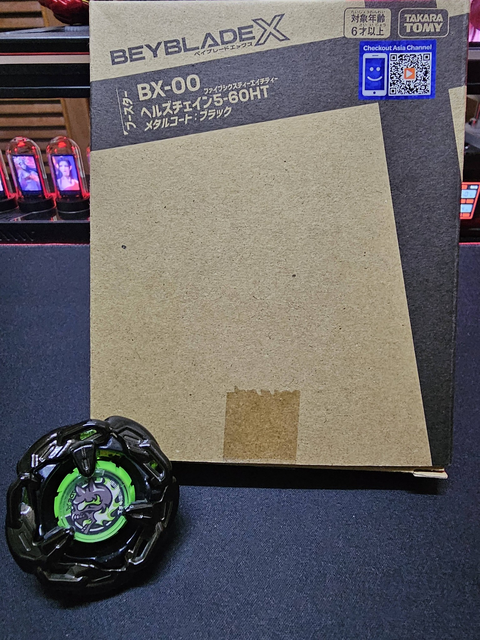 Beyblade X collection with new beys and acrylic stand