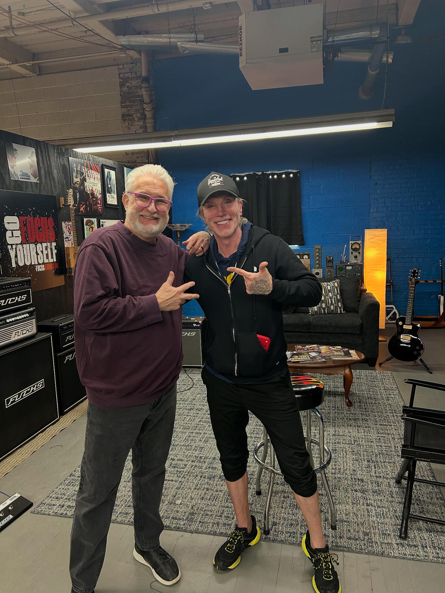 Andy - John Rzeznik from the Goo Goo Dolls stopped by the shop to pick ...