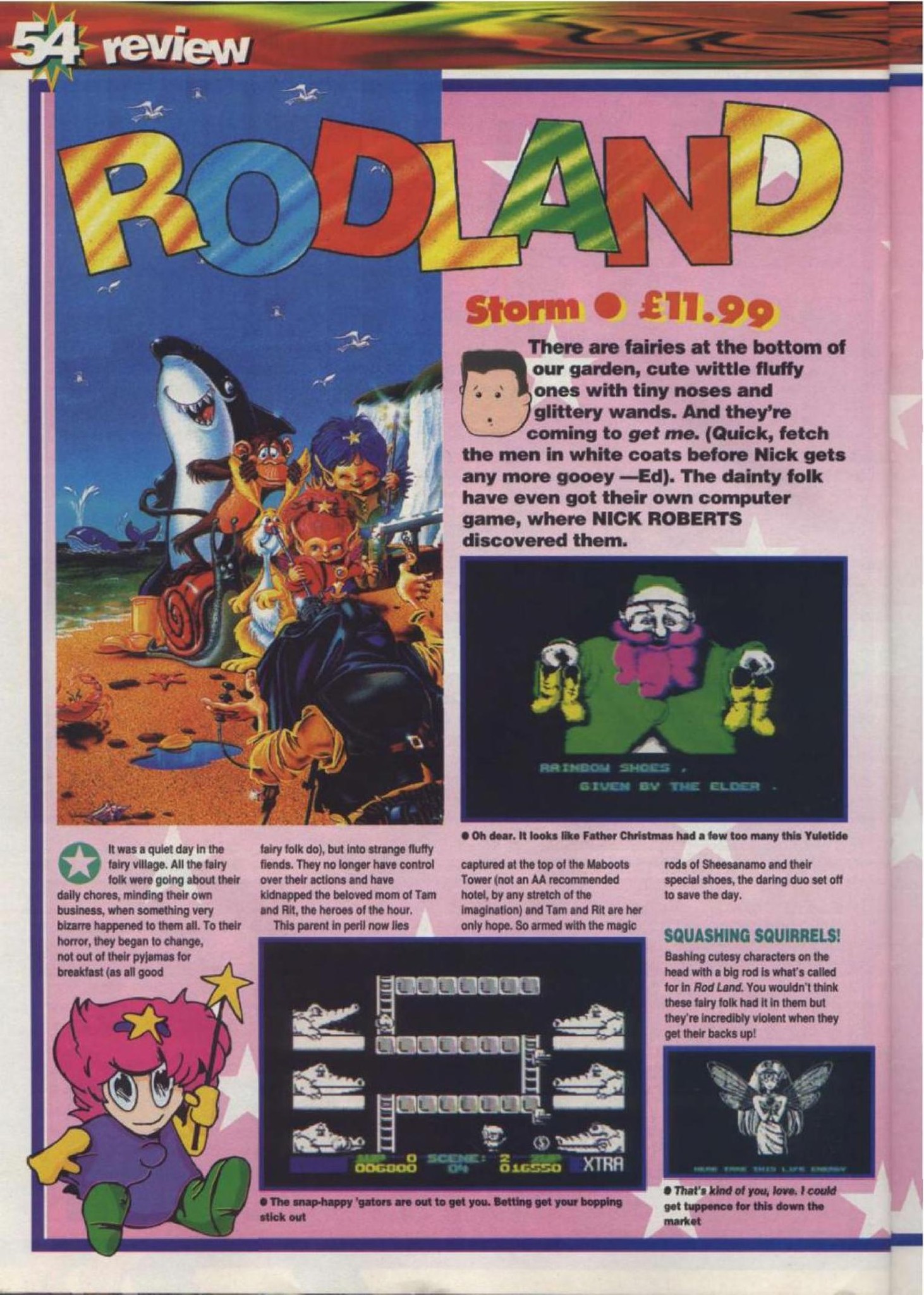 Game of the Day #1250 ## Rod-Land (Storm, 1991/RR Kixx) Reviewed