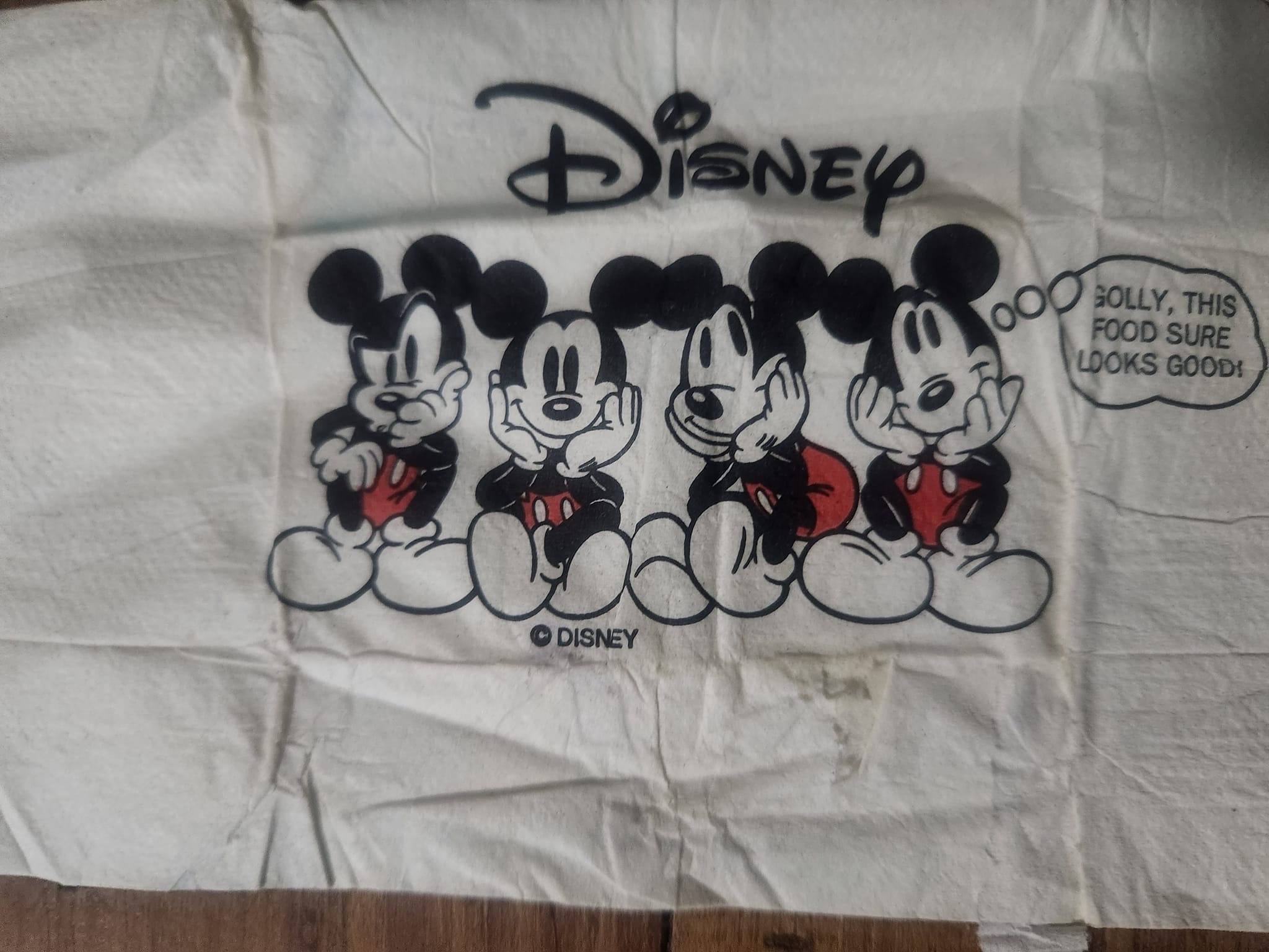 Does anyone remember 1994 Disney World napkins?