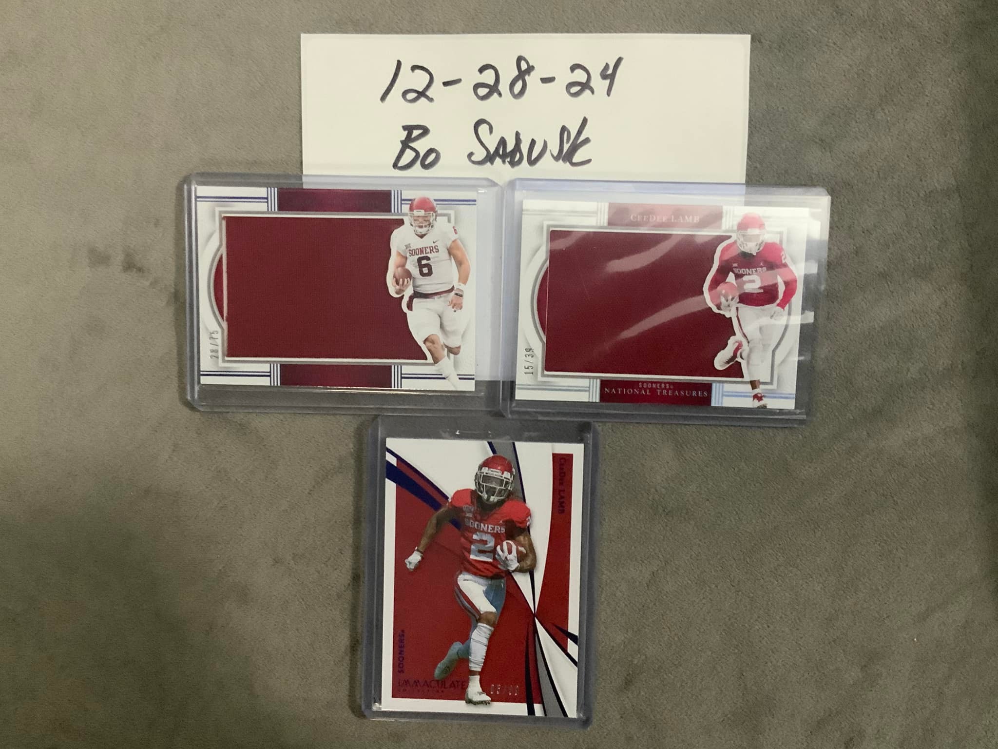 Oklahoma Sooners 2021 Immaculate - CeeDee Lamb /39 - $14 2024