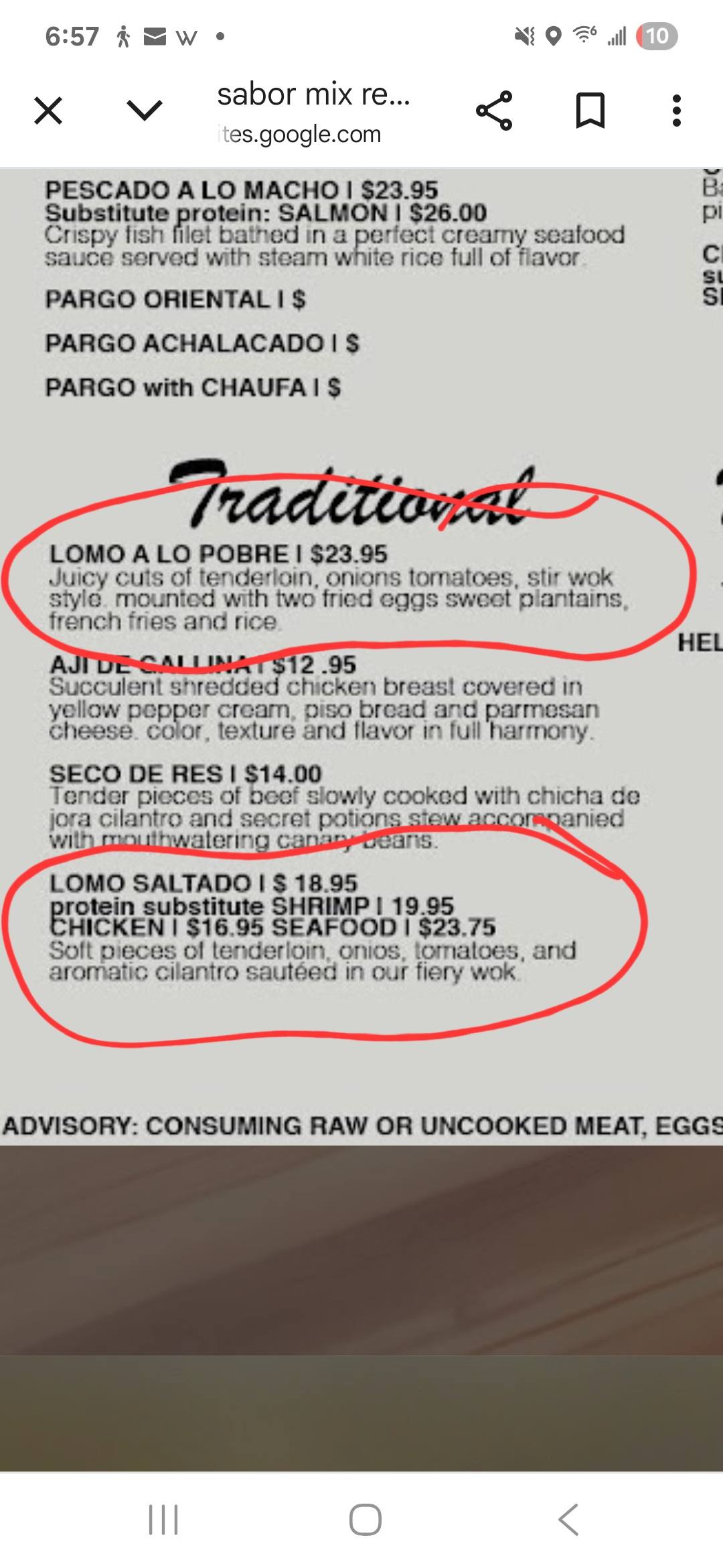 Sabor mix restaurant | Jacksonville FL