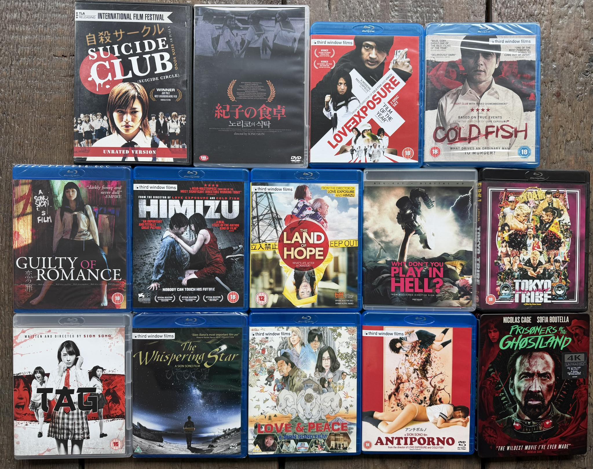 Sion Sono's films highly recommended