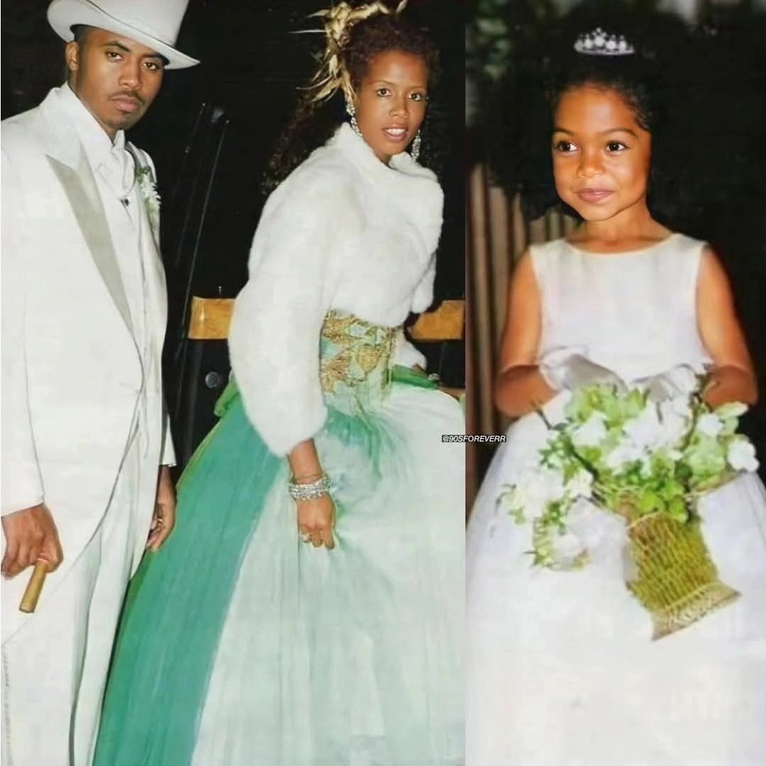 Today in 2005, Nas & Kelis tie the knot in Atlanta. The couple would break up and divorce in 2009. Nas would use Kelis' green silk and chiffon wedding dress she left