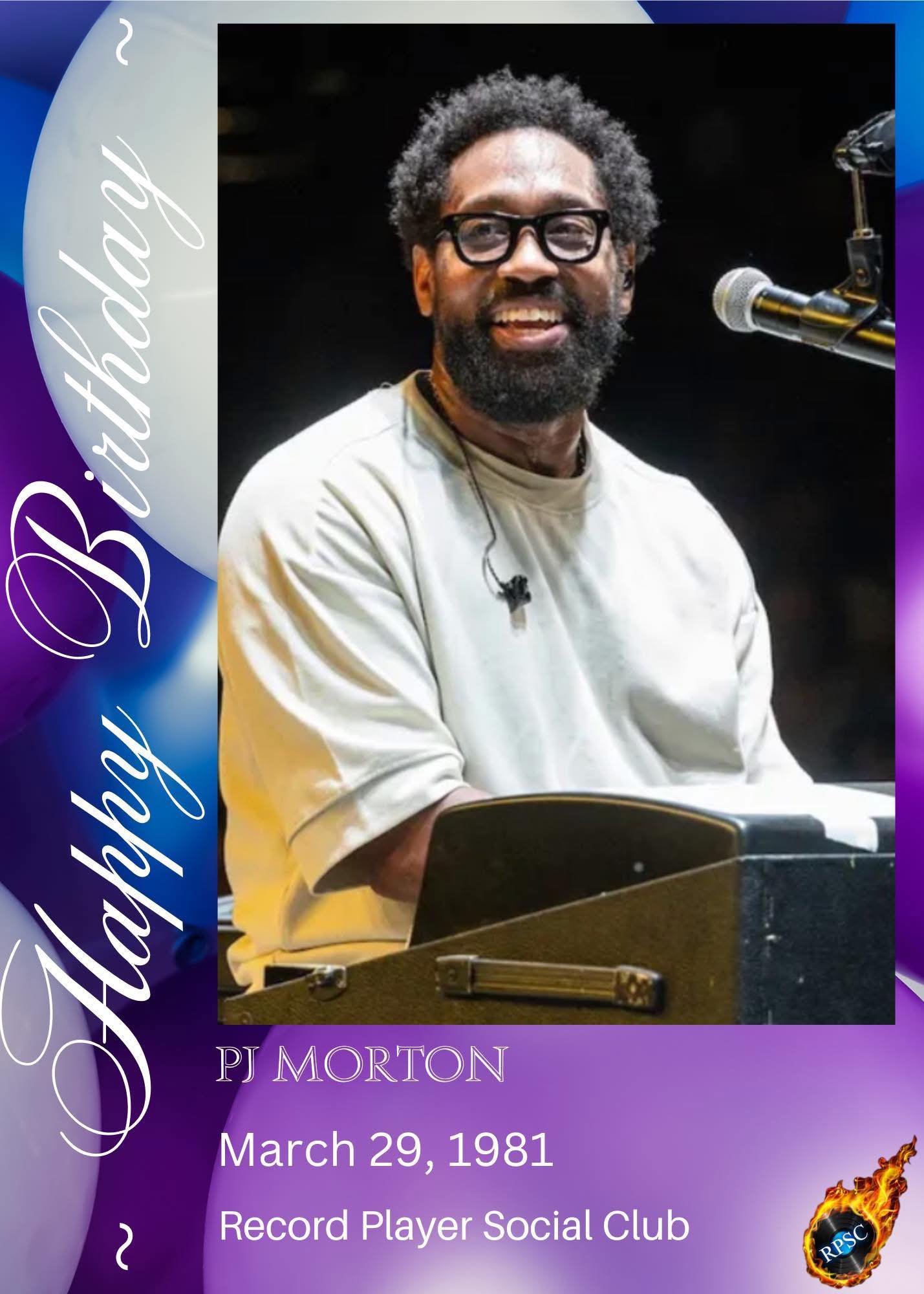 HAPPY 44th BIRTHDAY P.J. Morton (born Paul Sylvester Morton Jr 