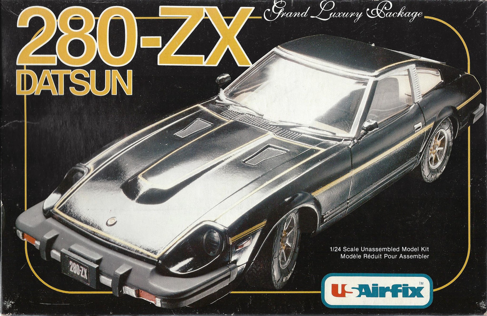 US Airfix 280ZX Datsun model car kit review