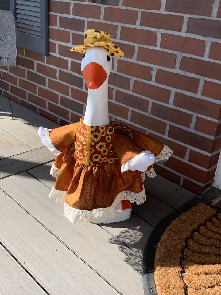 The Porch Goose Club of America | Lucy got a new outfit | Facebook