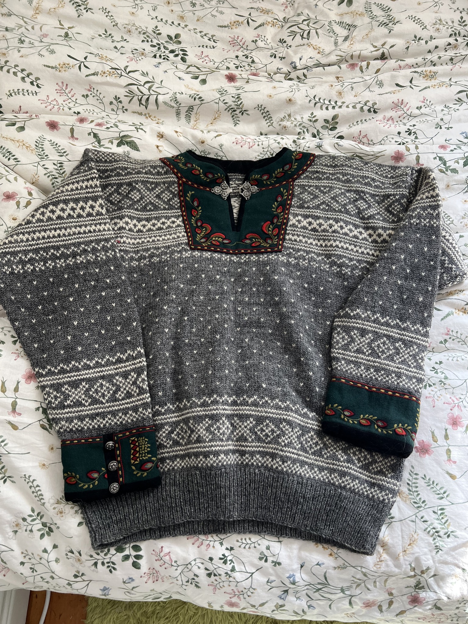 What is the value of Norwegian sweaters?