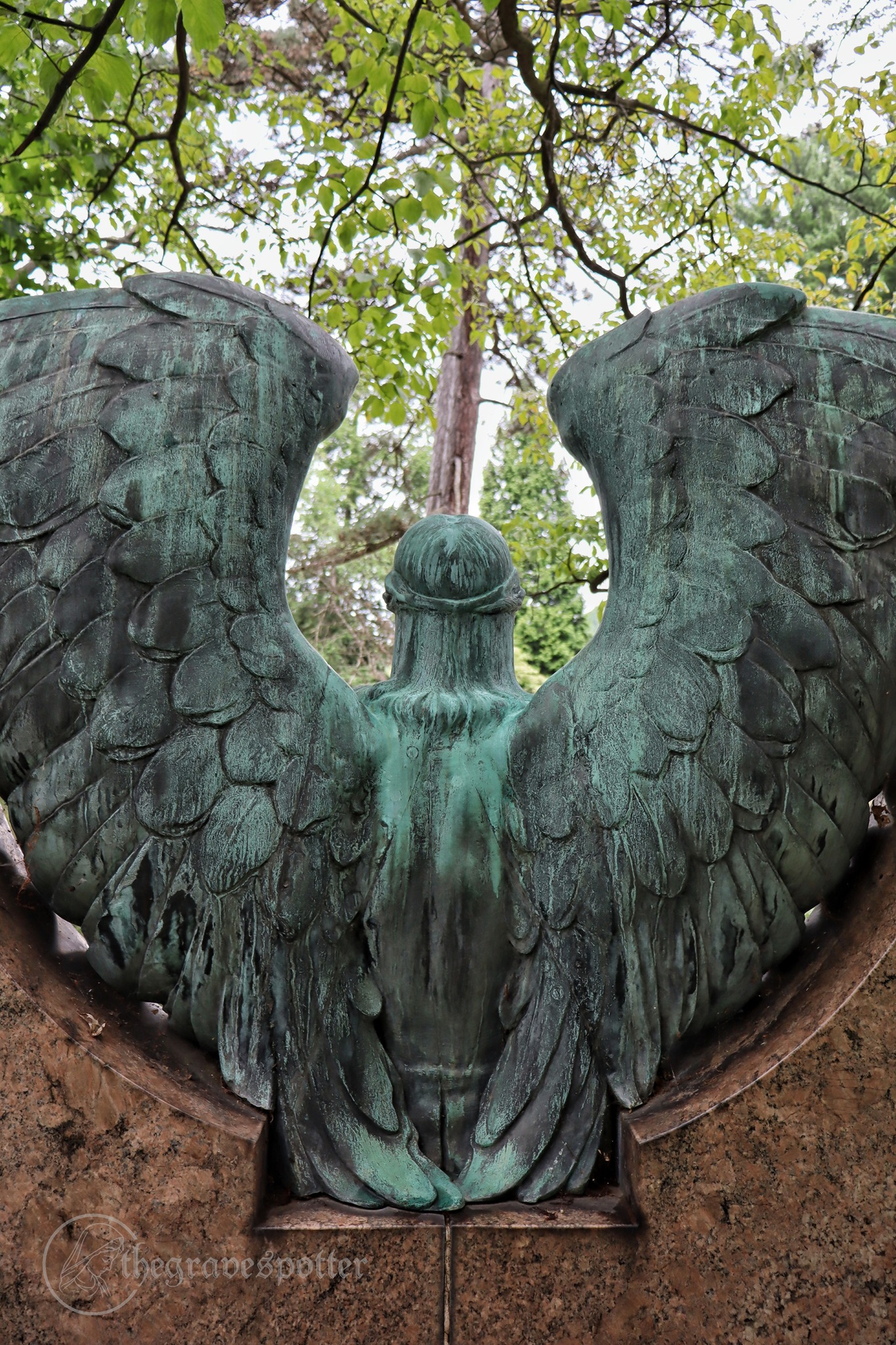 Haserot Angel monument in Lake View Cemetery, Cleveland, Ohio