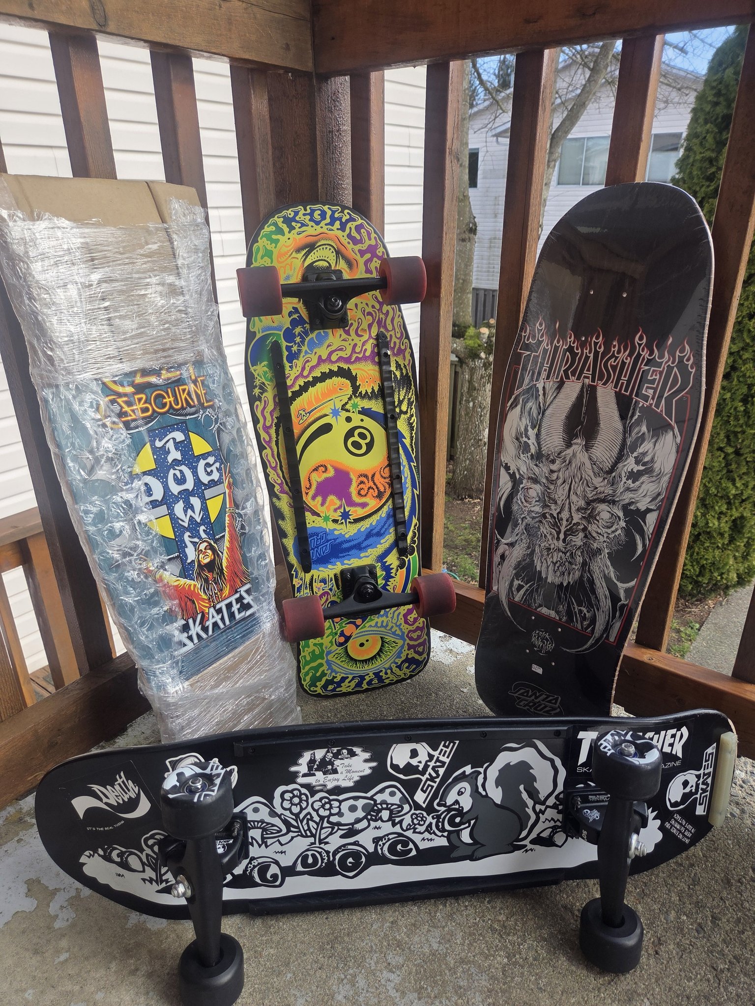 vintage skateboard collection