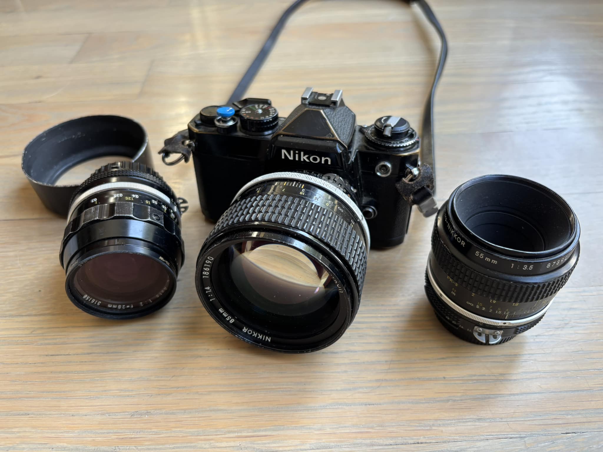 Nikkor 28-85mm f/3.5-4.5 manual focus lens for Nikon FM2