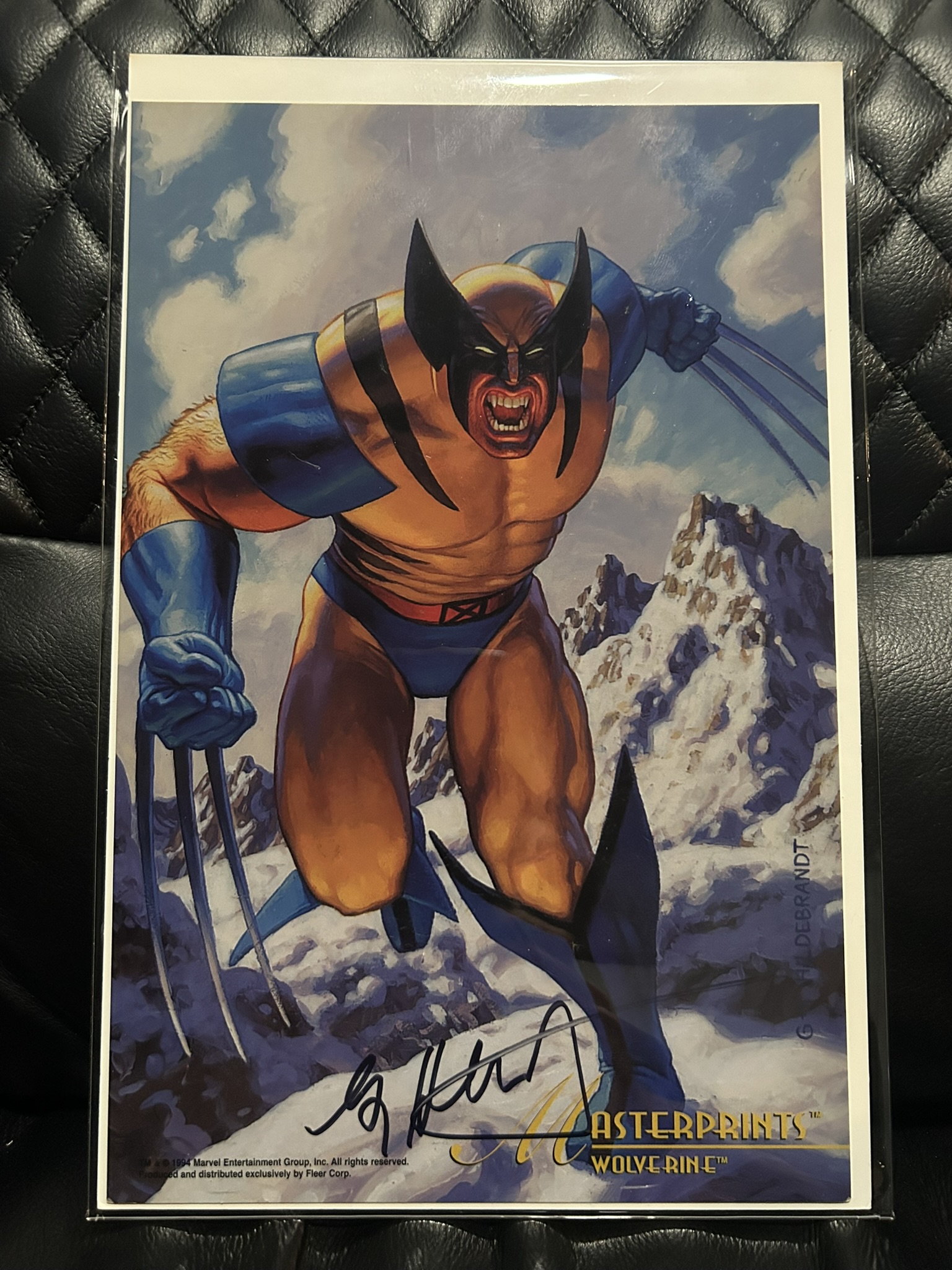 1995 Marvel Masterpieces Wolverine card by Fleer