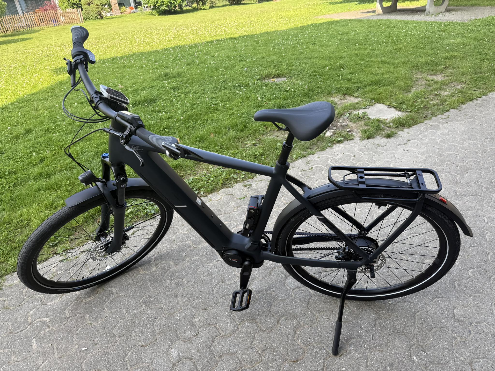 fahrradhelm tweed Yakkay Paris Ocean Hydraulic Disc Brake Electric Bike Farbe:Cream de la cream Comes with Diamond Black Cube ACID Steckachse M12X1.75