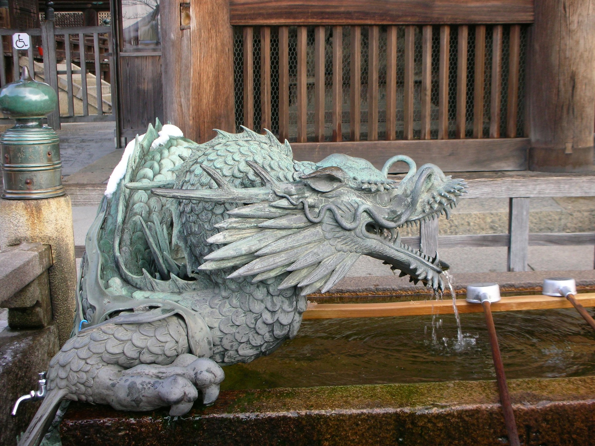 Dragons at Kiyomizu-dera temple in Kyoto, Japan